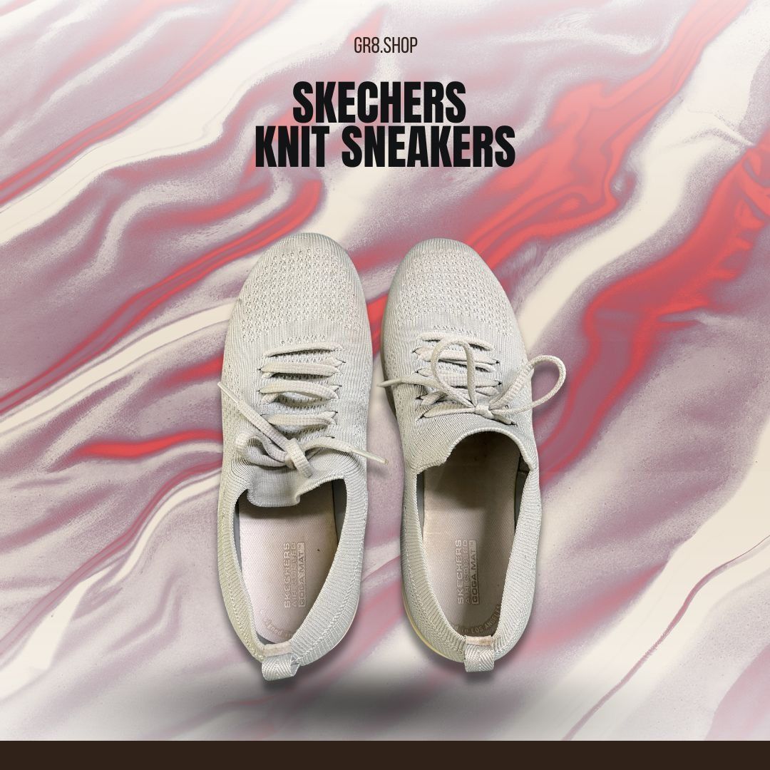 SKECHERS SKECHERS Knit Sneakers Air-Cooled Goga Mat Comfort Insoles L Size US 9 / IT 39 - 1 Thumbnail