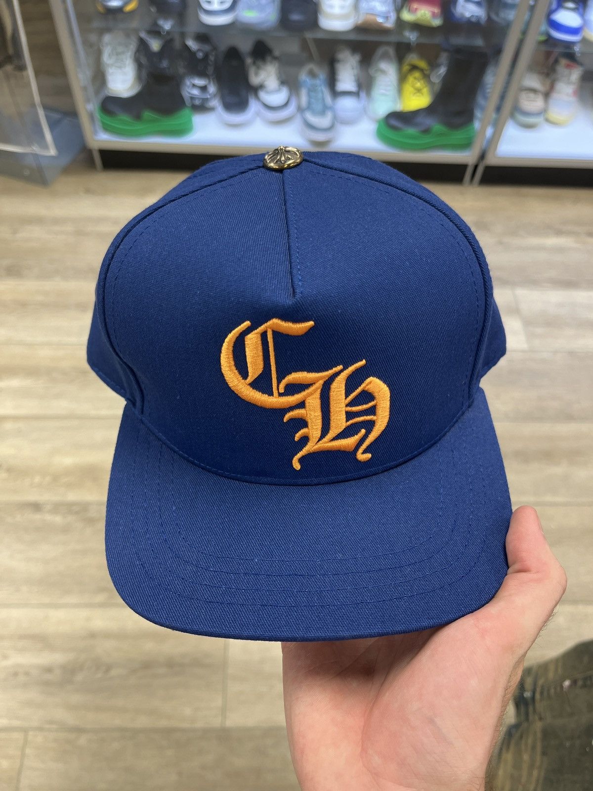 Chrome Hearts Snapback Hat Blue/Orange