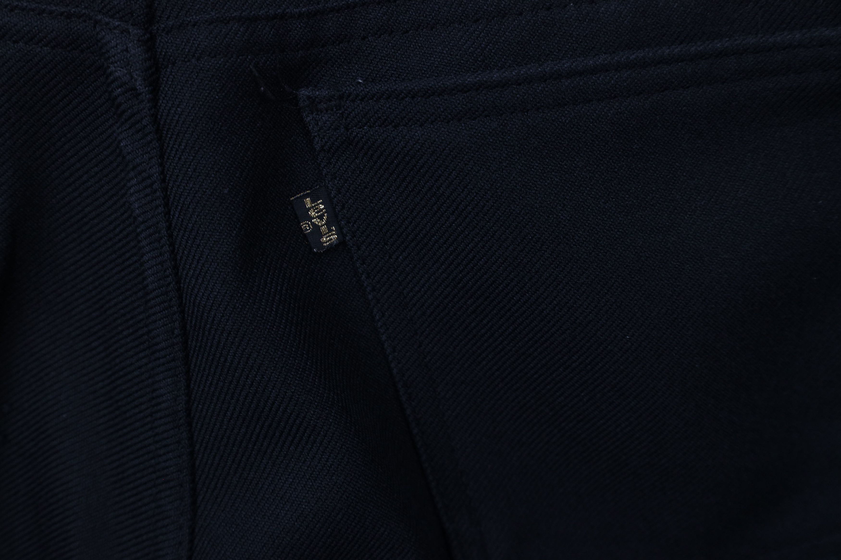 Levi's × Vintage Vintage 70s Levis Knit Flared Bootcut Chino Pants Black USA Size US 32 / EU 48 - 11 Thumbnail