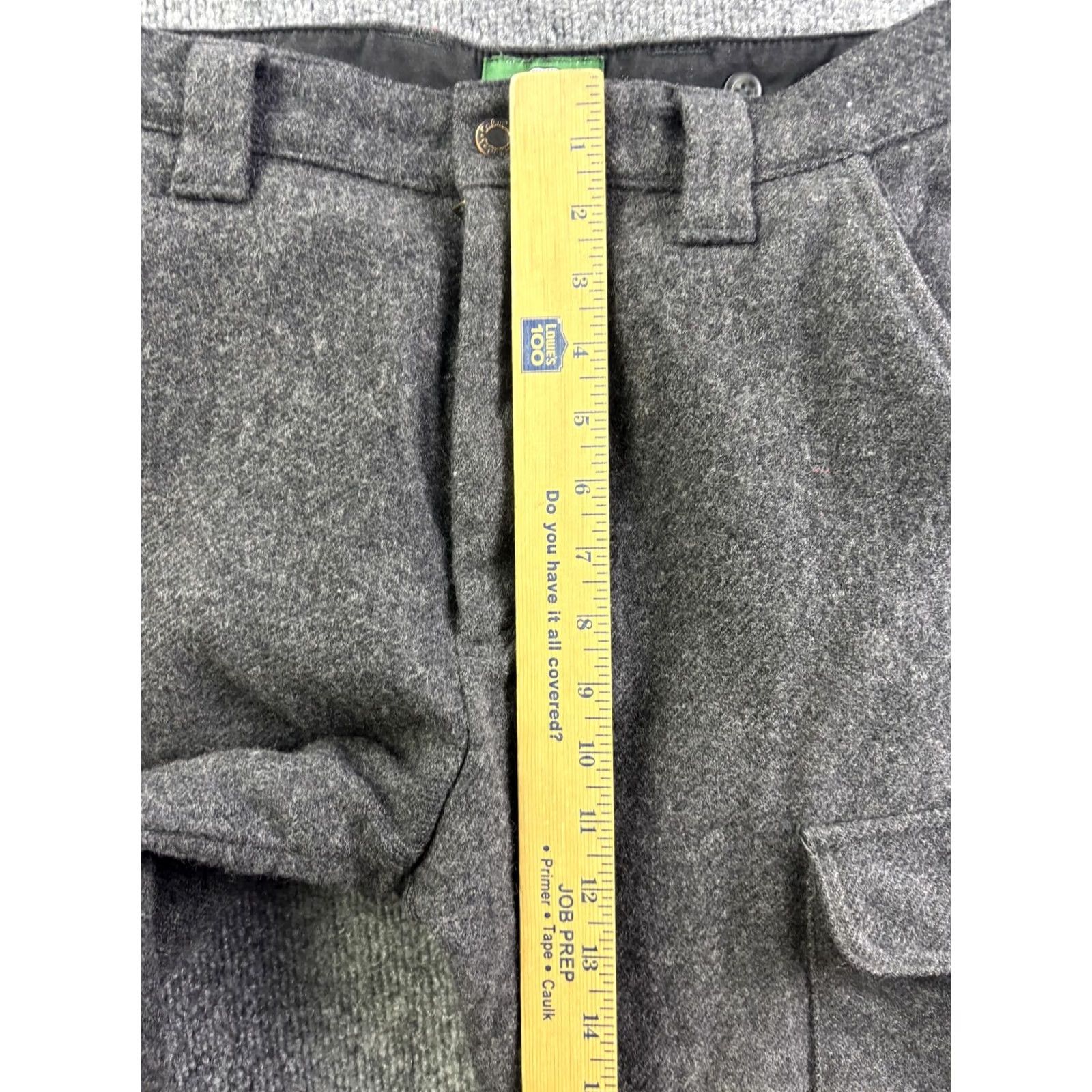Vintage Cabela's Pants Mens 32 Gray Wool Tweed Cargo Lined Hunting Outdoor Gear Size US 32 / EU 48 - 4 Thumbnail