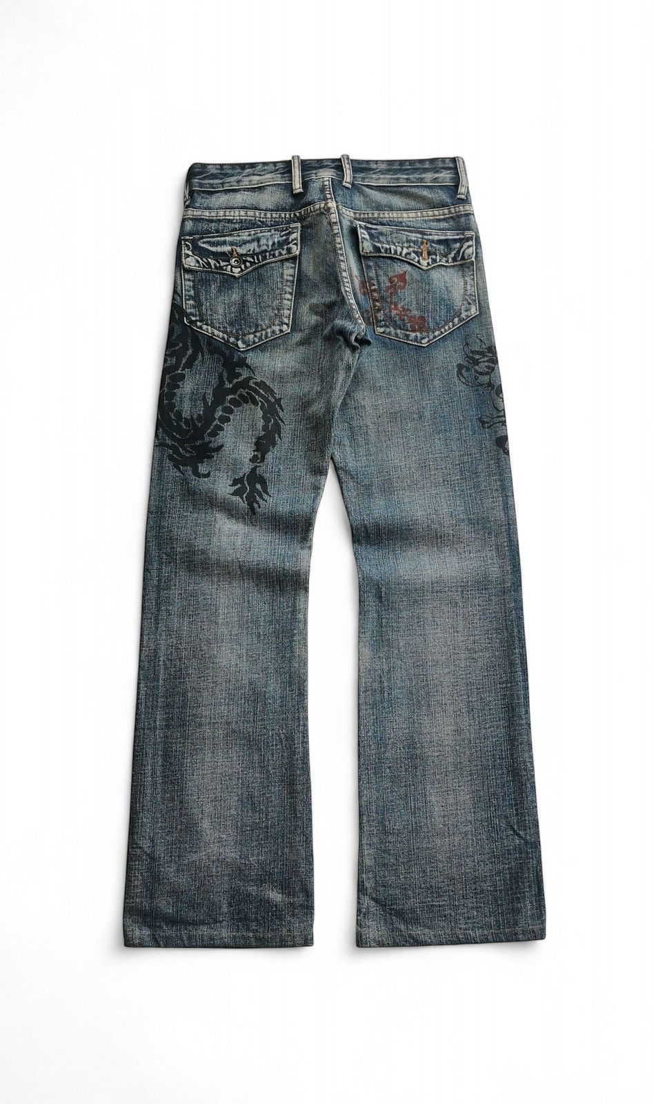 semanticdesign Semantic Design, Tribal Tattoo Printed Jeans Size US 30 / EU 46 - 4 Thumbnail