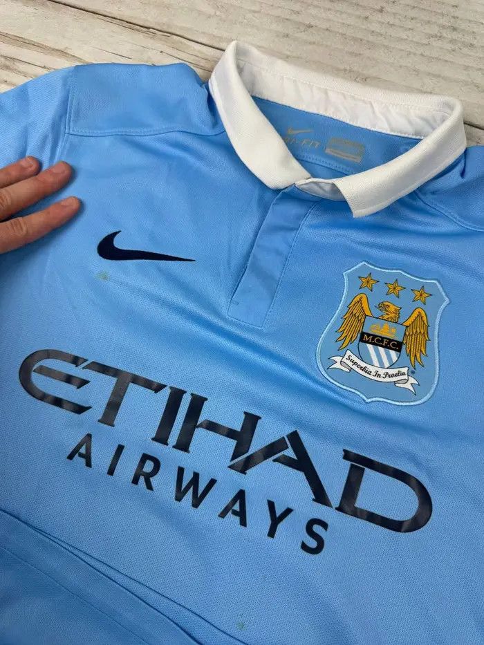 Nike Nike Manchester City 2015 2016 Kun Aguero #10 Home Jersey Size US S / EU 44-46 / 1 - 15 Thumbnail