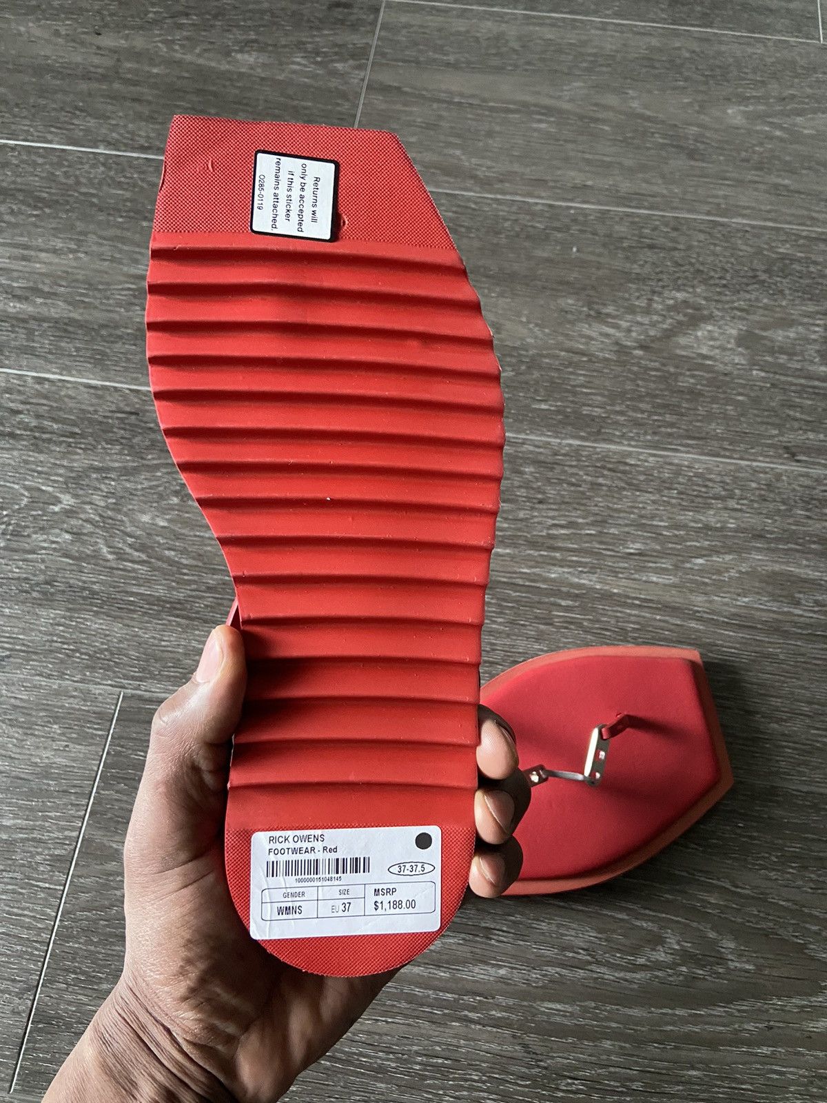 Rick Owens × Rick Owens Drkshdw Rick Owens sandals Size US 7 / IT 37 - 6 Thumbnail