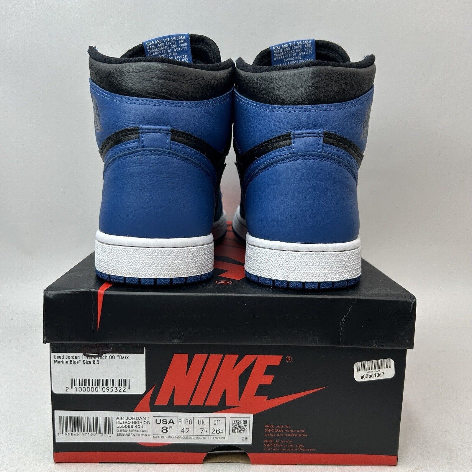 Nike Nike Air Jordan 1 Retro High OG “Dark Marina Blue” 2024 Size US 8.5 / EU 41-42 - 5 Thumbnail