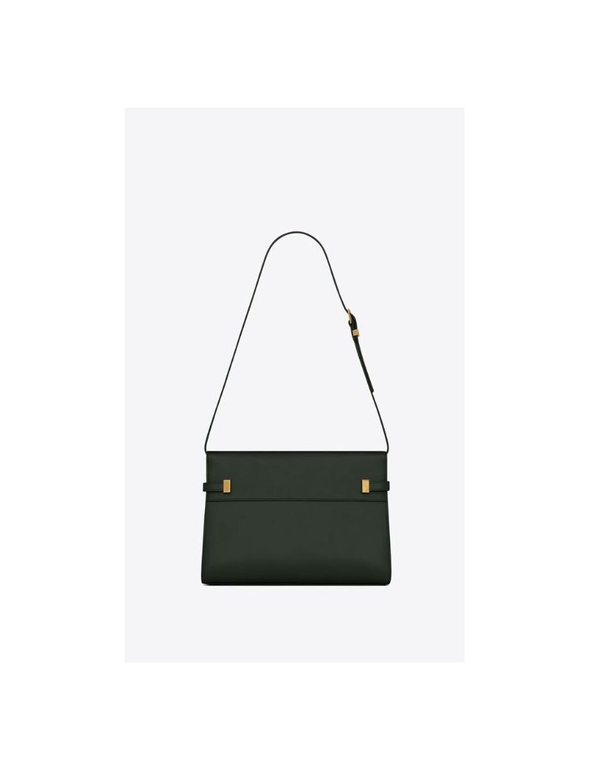 Saint Laurent Paris o1s1wg111024 Size : OS / Manhattan Small Bag in Dark Green Size ONE SIZE - 3 Thumbnail