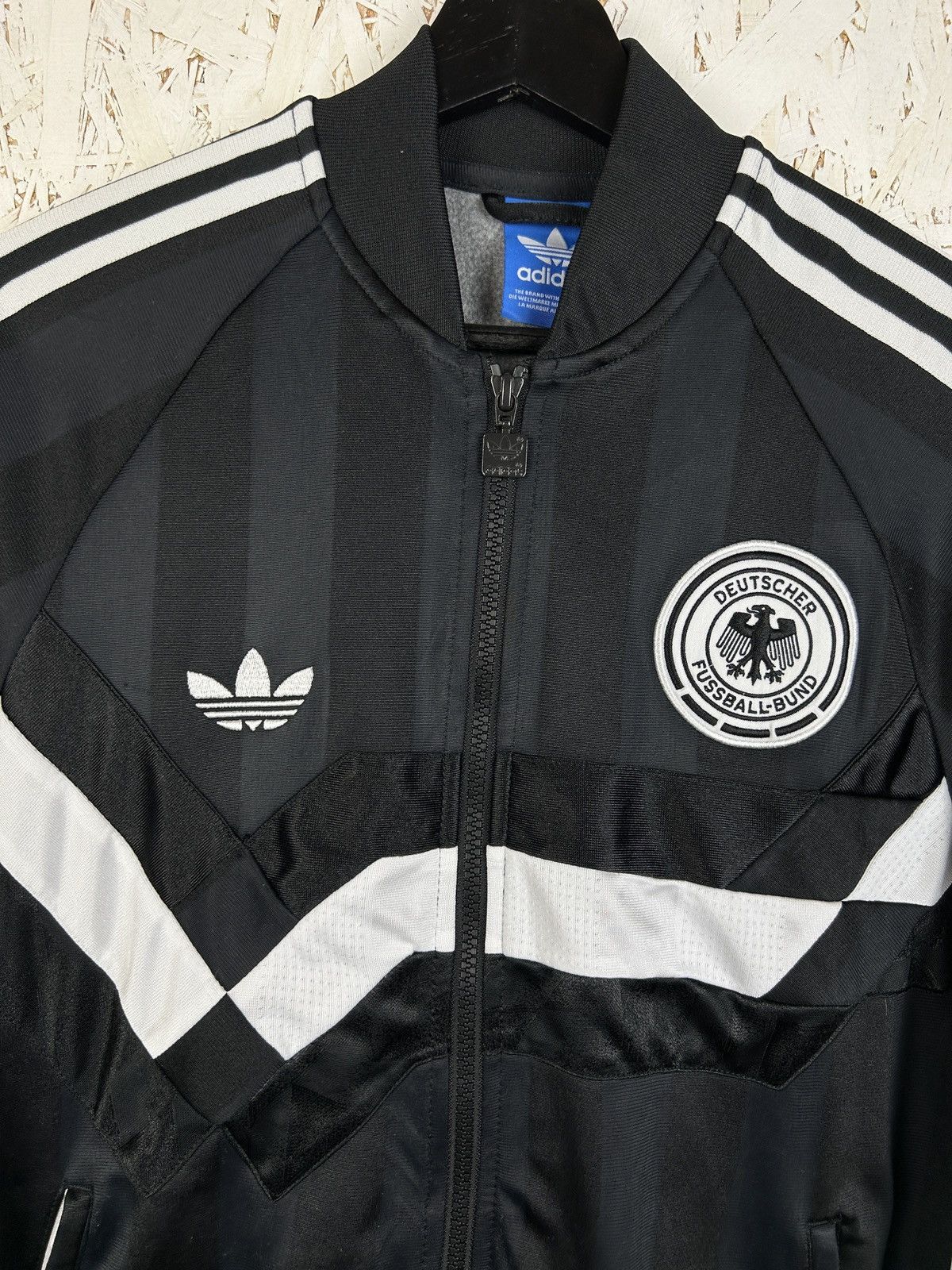 Adidas Adidas Germany Retro 1990 Style 2016/17 Track Top Jacket S Size US S / EU 44-46 / 1 - 2 Thumbnail