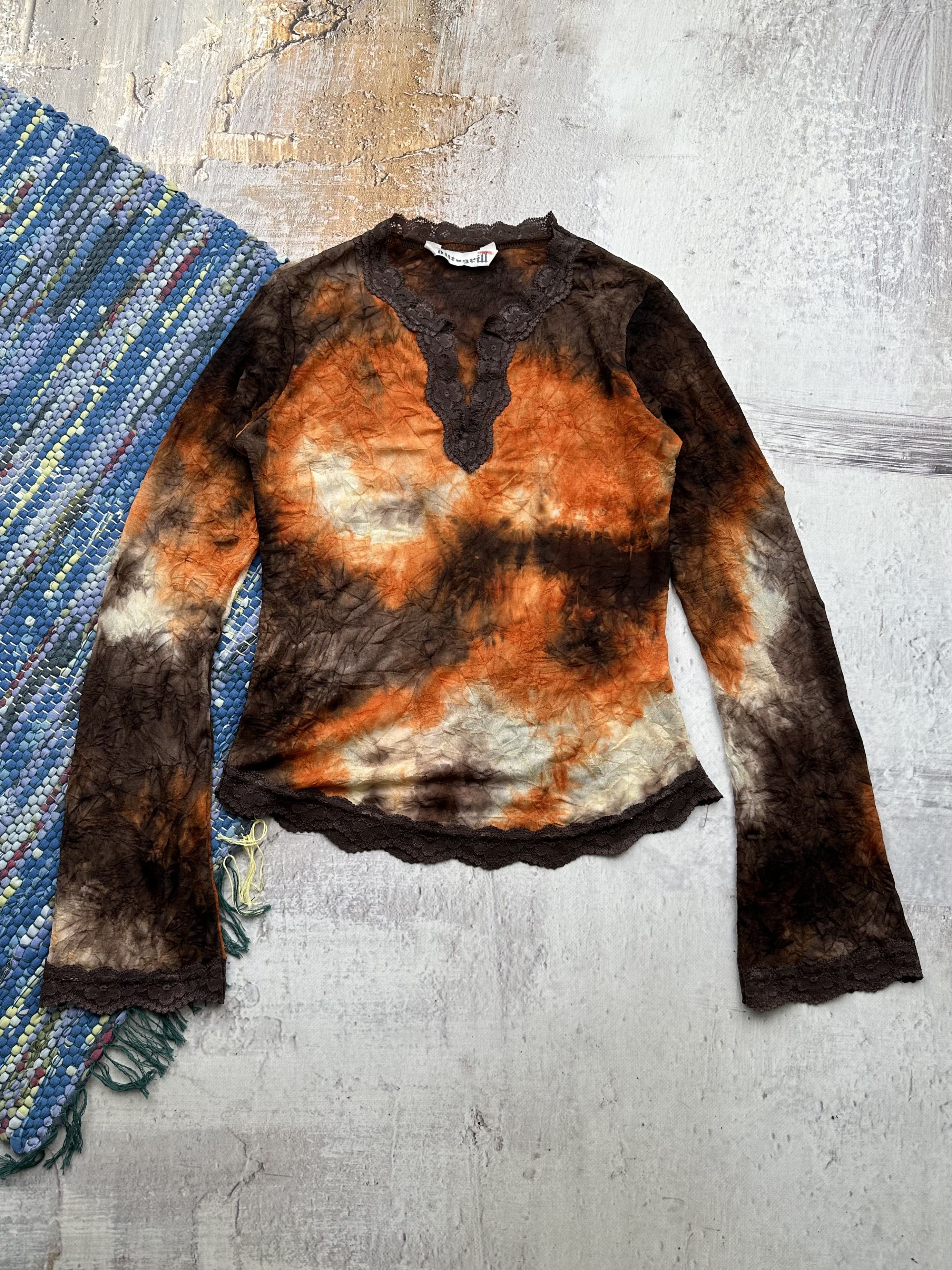 Japanese Brand Vintage Cropped Blouse A454(564) Size M / US 6-8 / IT 42-44 - 1 Thumbnail