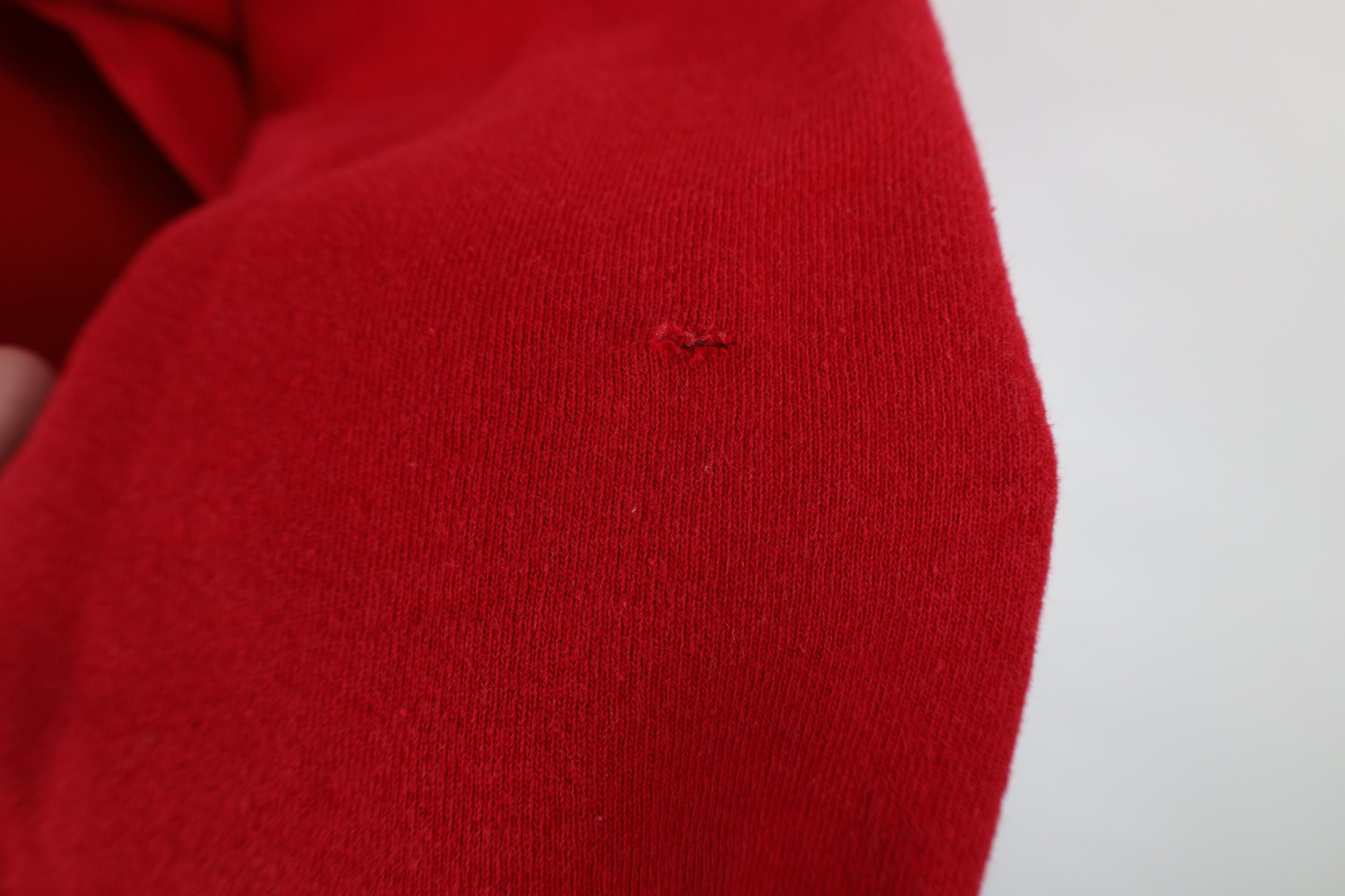 Vintage Vintage 90s Streetwear Heavyweight Crewneck Sweatshirt Red Size US L / EU 52-54 / 3 - 6 Thumbnail