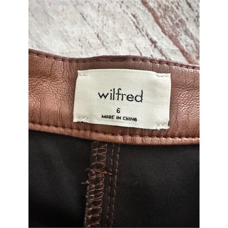 Other NWT Wilfred “Melina” Women's High-Rise Faux Leather Straight Size 28" / US 6 / IT 42 - 8 Thumbnail