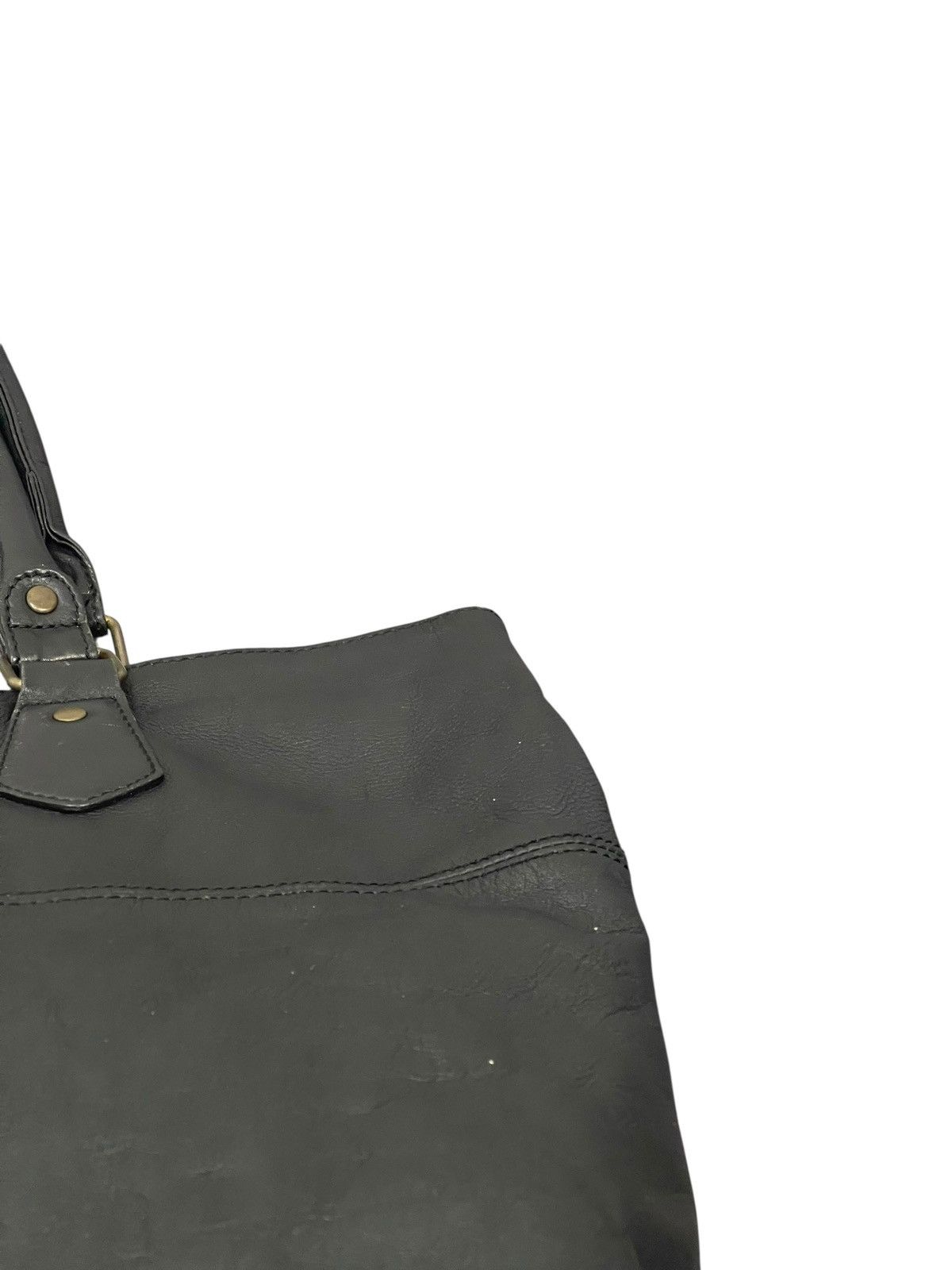 Leather Full Leather Ships Jet Blue Tote Shoulder Bag 1🟩2 Size ONE SIZE - 10 Thumbnail