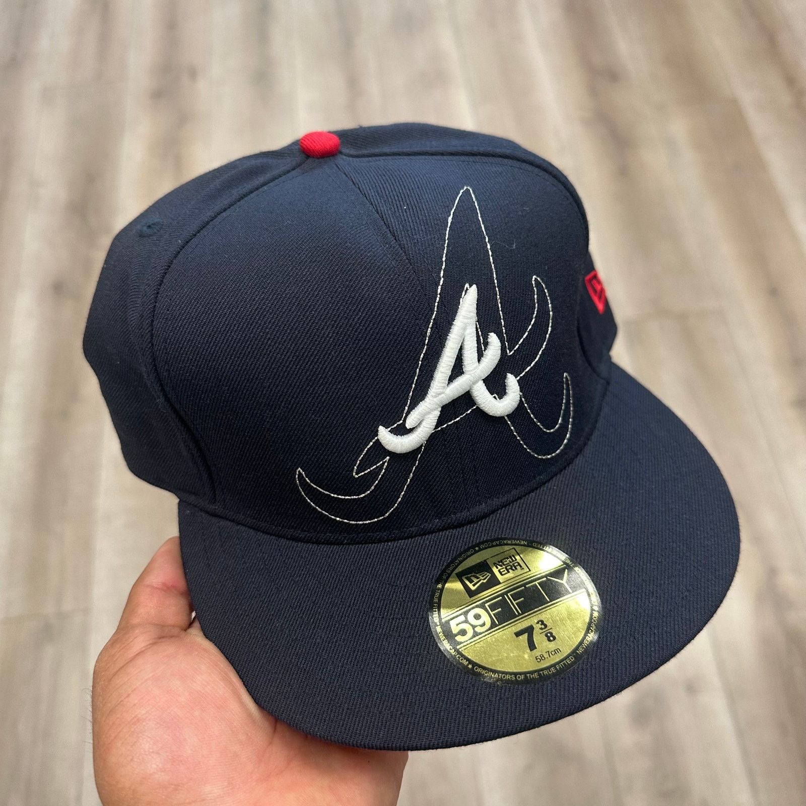 New Era New Era Atlanta Braves 59FIFTY fitted hat Cap size 7 3/8 Size ONE SIZE - 1 Thumbnail