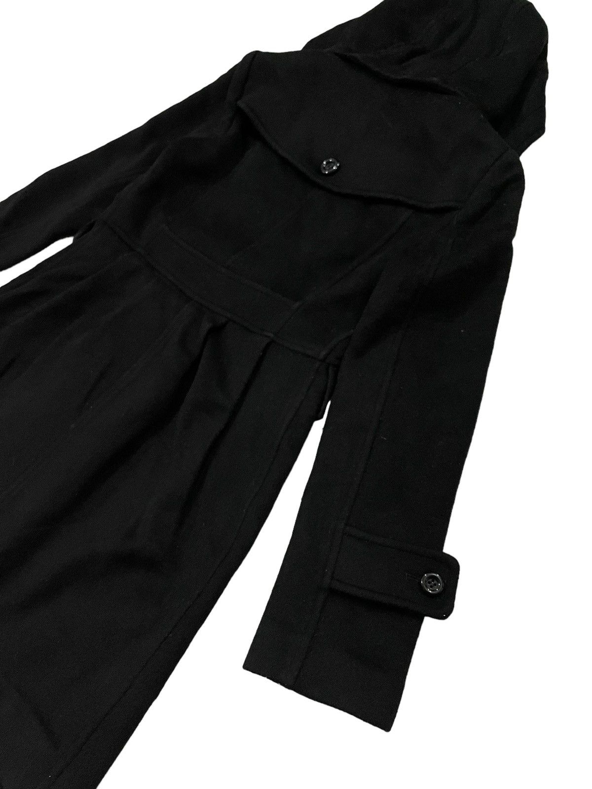 Japanese Brand × Yohji Yamamoto A.T. Atsuro Tayama Faux Wool Double Breasted Hooded Jacket Size US S / EU 44-46 / 1 - 13 Thumbnail