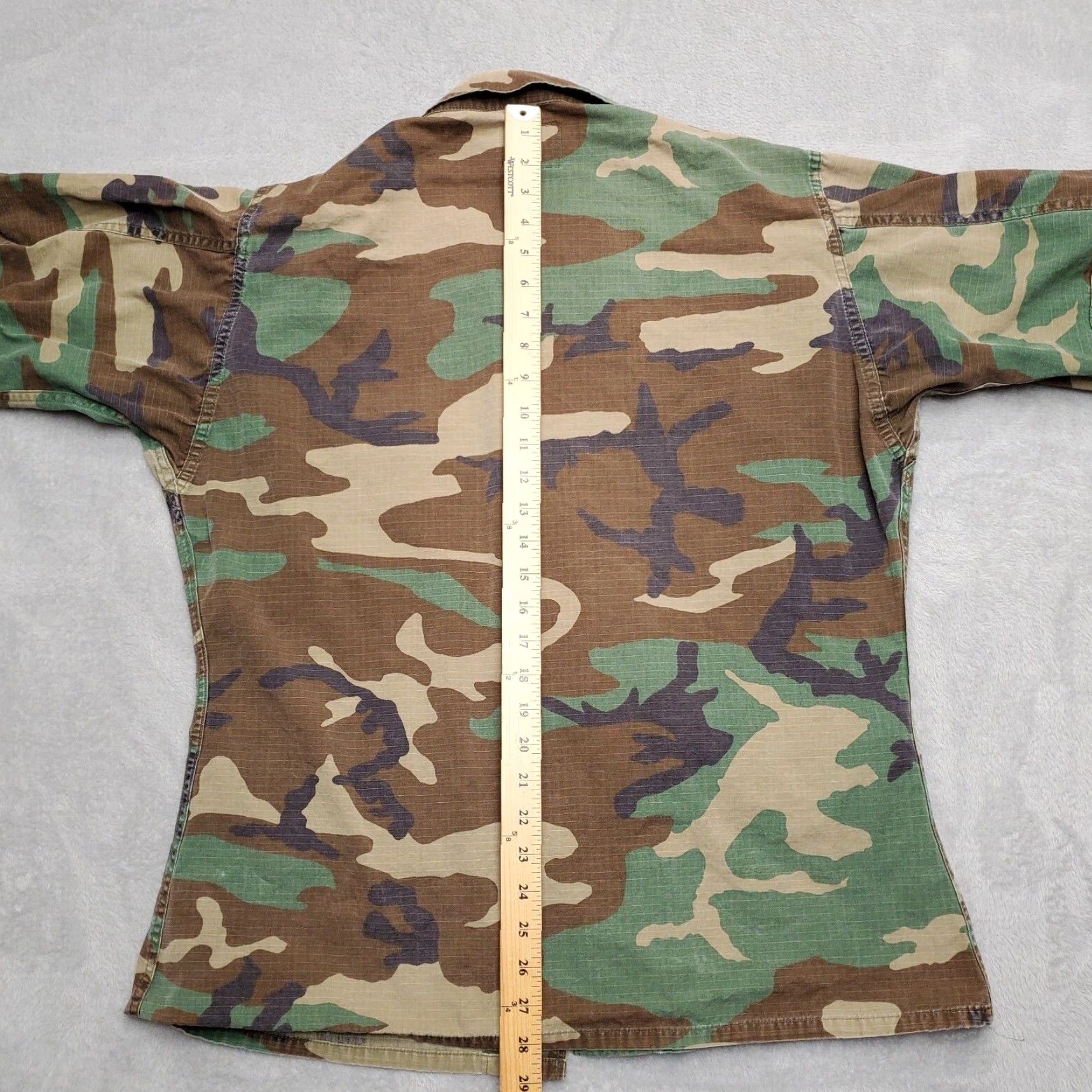 Vintage VINTAGE EA Woodland Camo Shirt Mens M Camouflage Military Army Button-Up Twill Cotton Nylon All Seasons Size US M / EU 48-50 / 2 - 6 Thumbnail