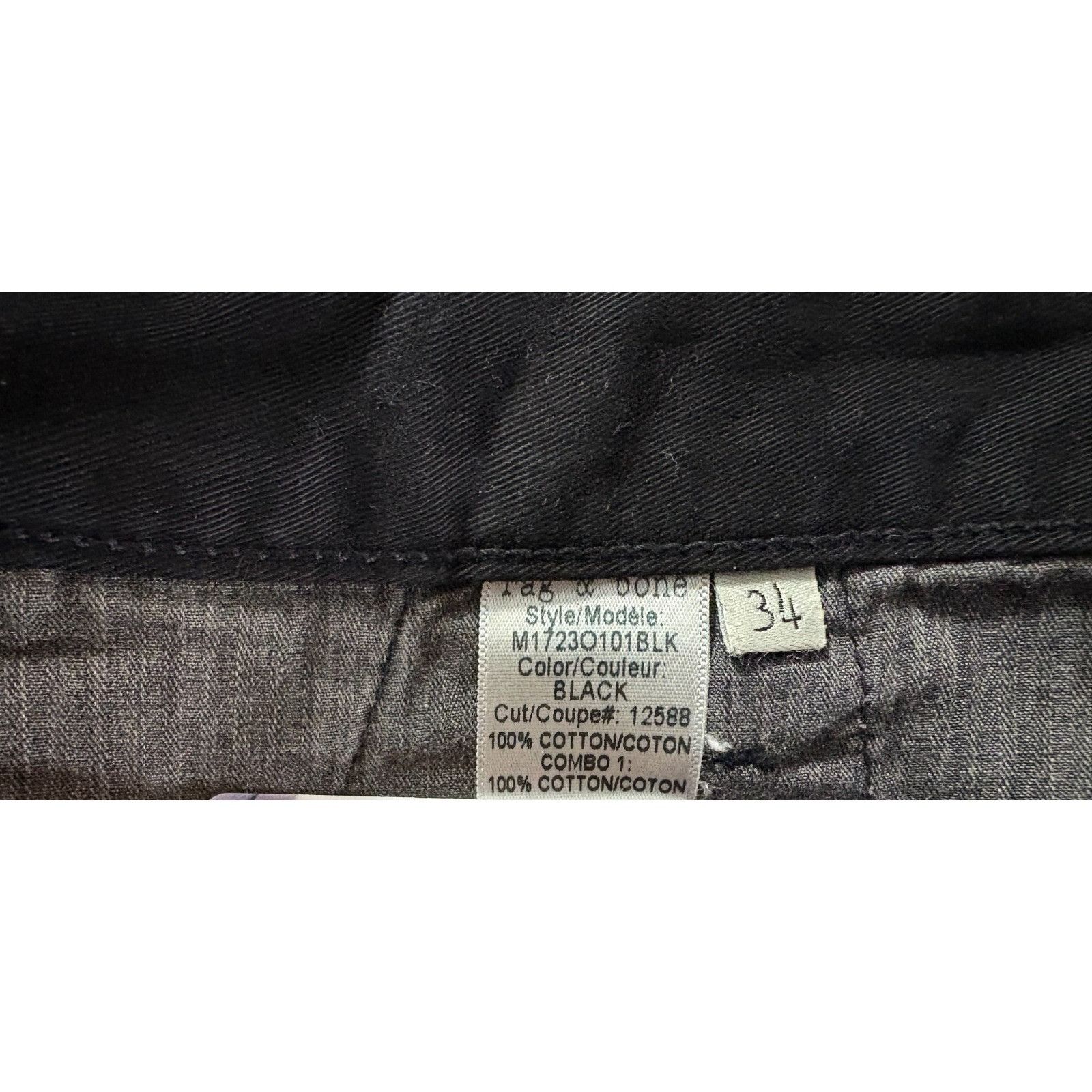 Rag & Bone Rag & Bone Standard issue Chinos pants size 34 color Black N Size US 34 / EU 50 - 7 Thumbnail