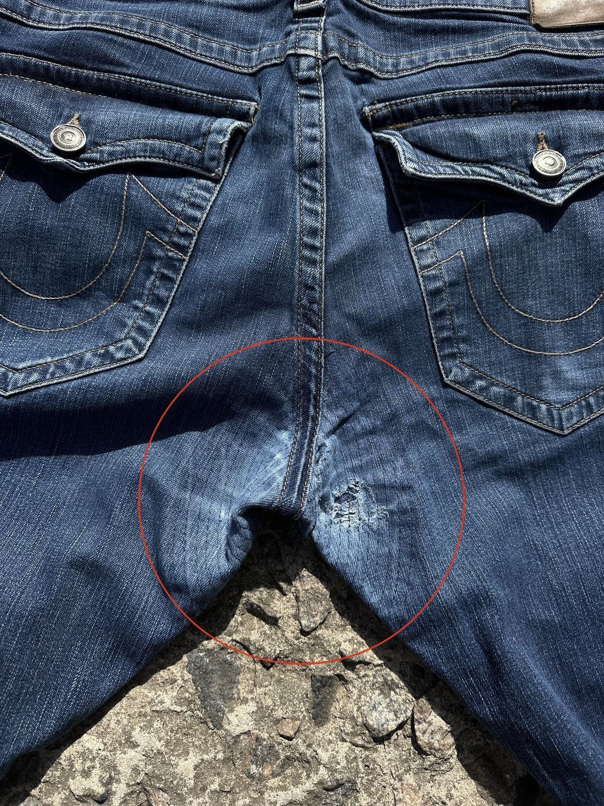 True Religion × Vintage True Religion Ricky Straight Jeans Pants Size US 40 / EU 56 - 13 Thumbnail