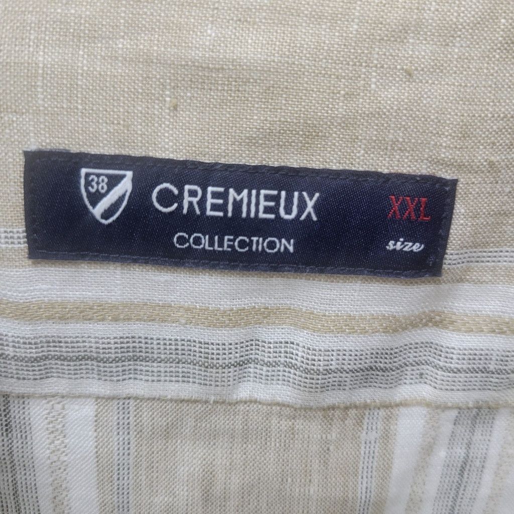 Daniel Cremieux Cremieux Collection 100% Linen Striped Size US XXL / EU 58 / 5 - 7 Thumbnail