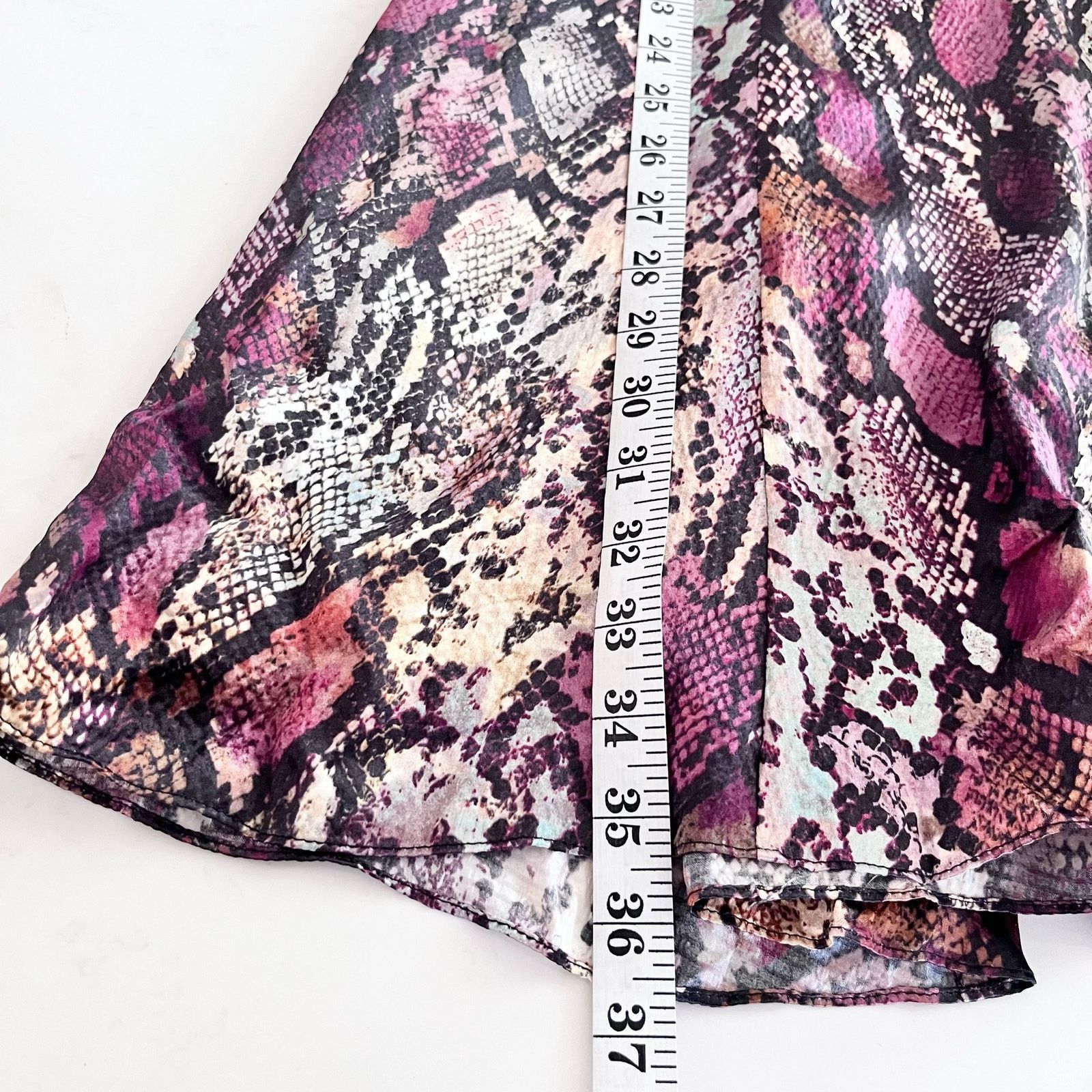 Rebecca Taylor Rebecca Taylor Met Pink Python Snakeskin Silk Mini Dress Size S / US 4 / IT 40 - 9 Thumbnail