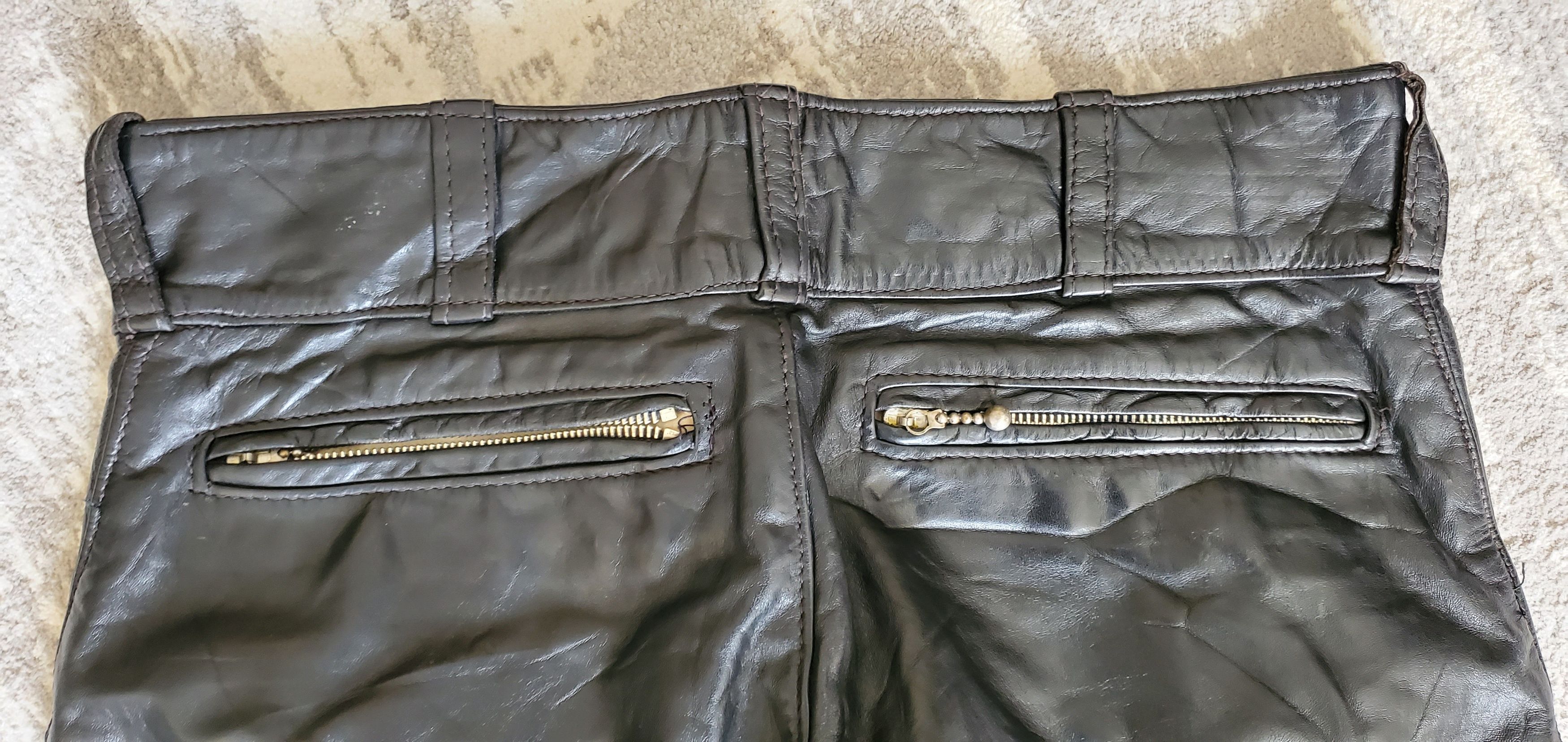 Vintage Vintage Highwayman Champion Leather Biker Pants Size US 34 / EU 50 - 3 Thumbnail