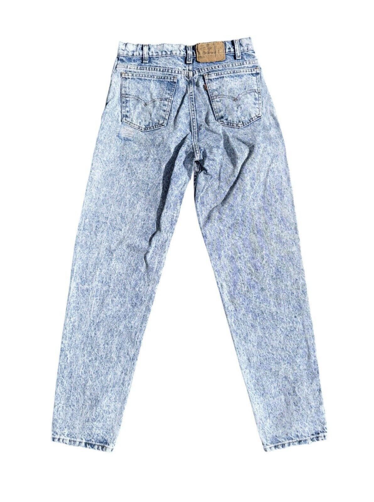 Levi's Vintage Levis 550 Acid Wash Jeans Sz 31x32 RARE Size US 31 - 3 Thumbnail