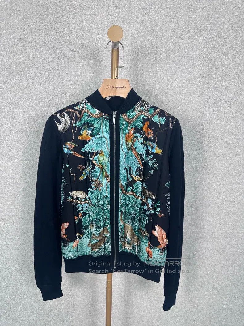 Hermes Hermes Animal Forest Printed Open Cardigan Jacket Size XXS / US 00 / IT 34 - 1 Thumbnail