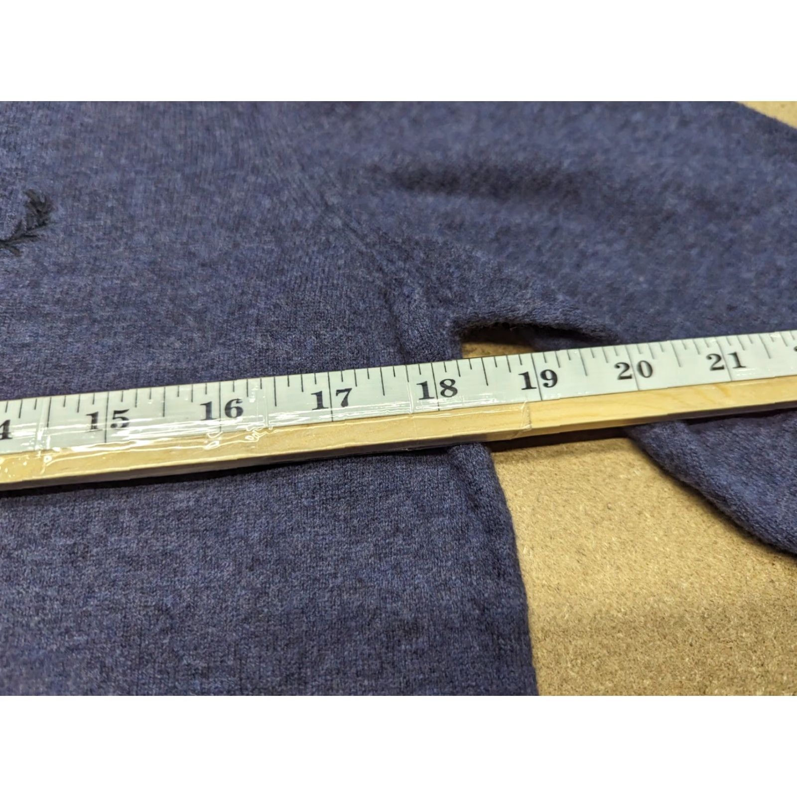 Fred Perry Fred Perry Mens Blue Sweater Wool Fleece Pullover Crewneck 40 / 102 cm Knit Jumper Casual Mens Size US L / EU 52-54 / 3 - 4 Thumbnail