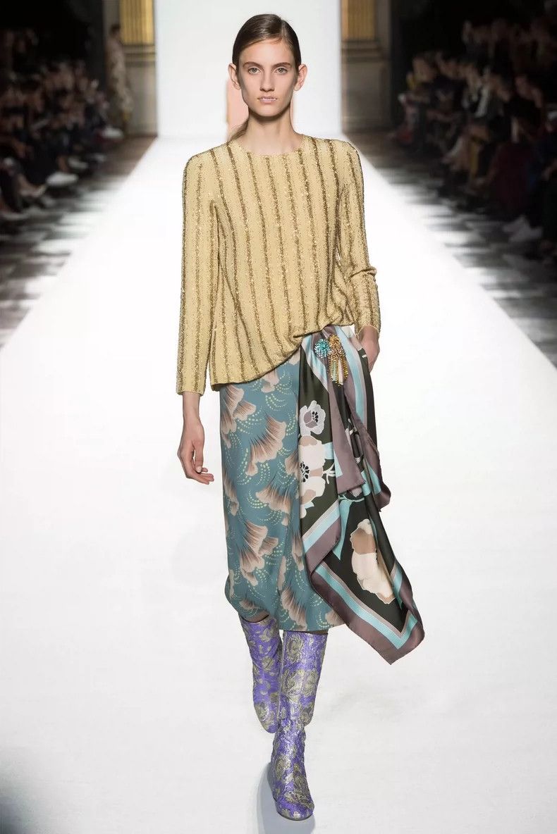 Dries Van Noten Dries Van Noten size:36 Green and yellow ginkgo leaf print Size 35" - 1 Thumbnail