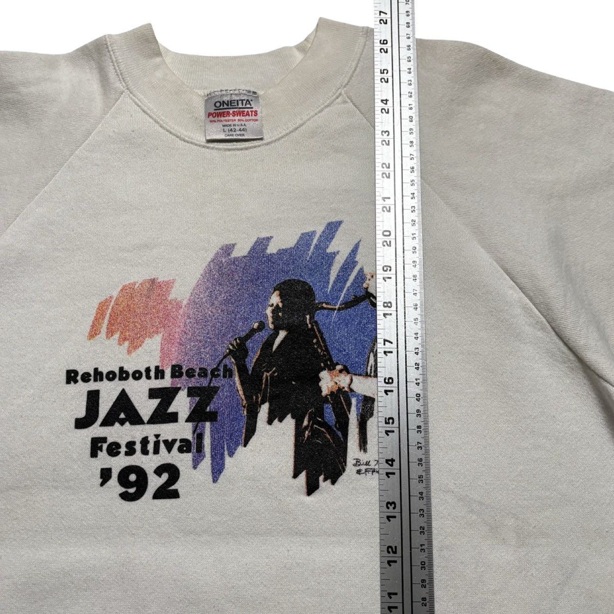 Other Vintage 90s Jazz Festival 92 Pullover Sweatshirt White L Size US L / EU 52-54 / 3 - 5 Thumbnail