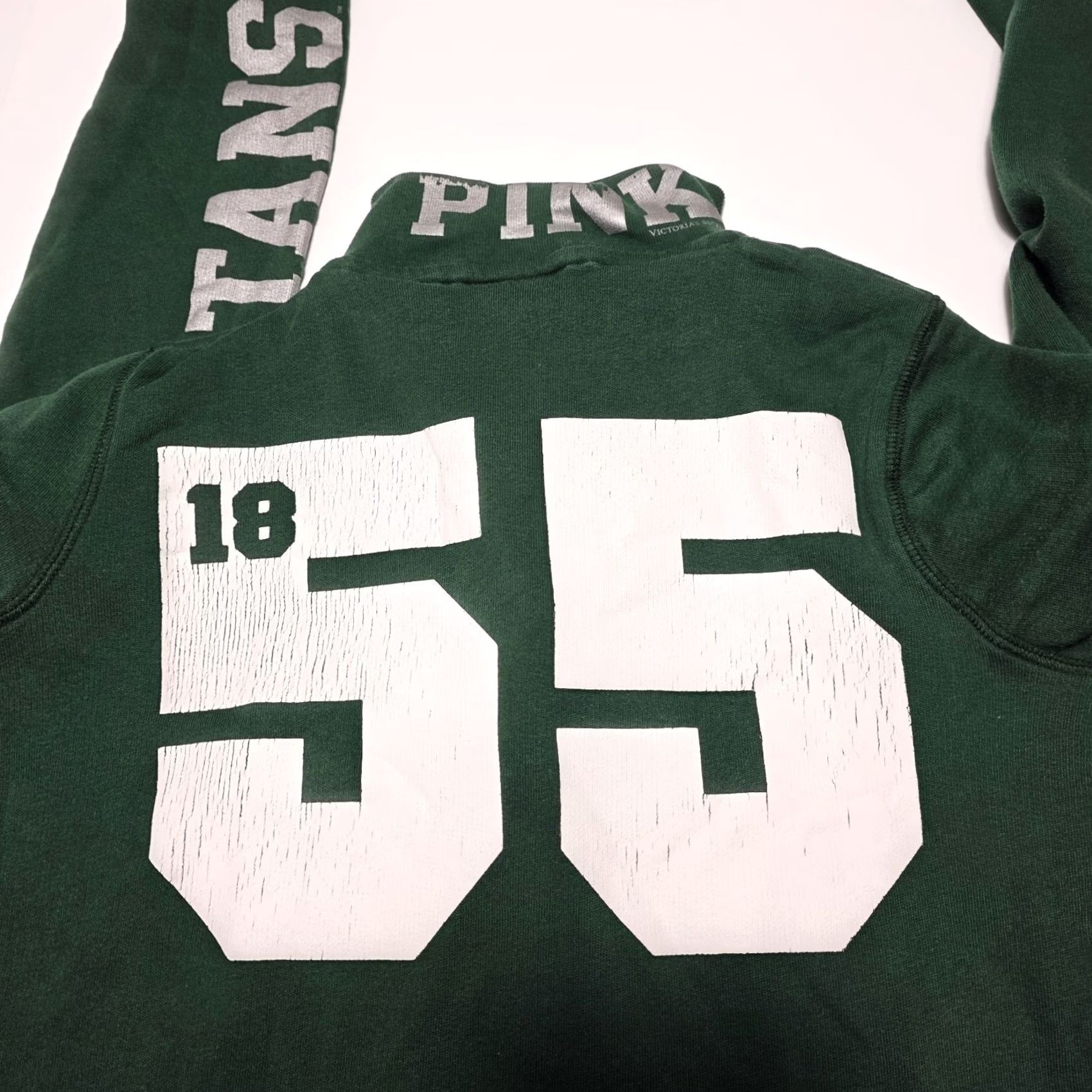 Vintage VINTAGE Victoria Secret Pink Michigan State Spartans 1/2 Zip Sweatshirt Women’s XS Hoodies Regular Size XS Green State Womens Size XS / US 0-2 / IT 36-38 - 3 Thumbnail