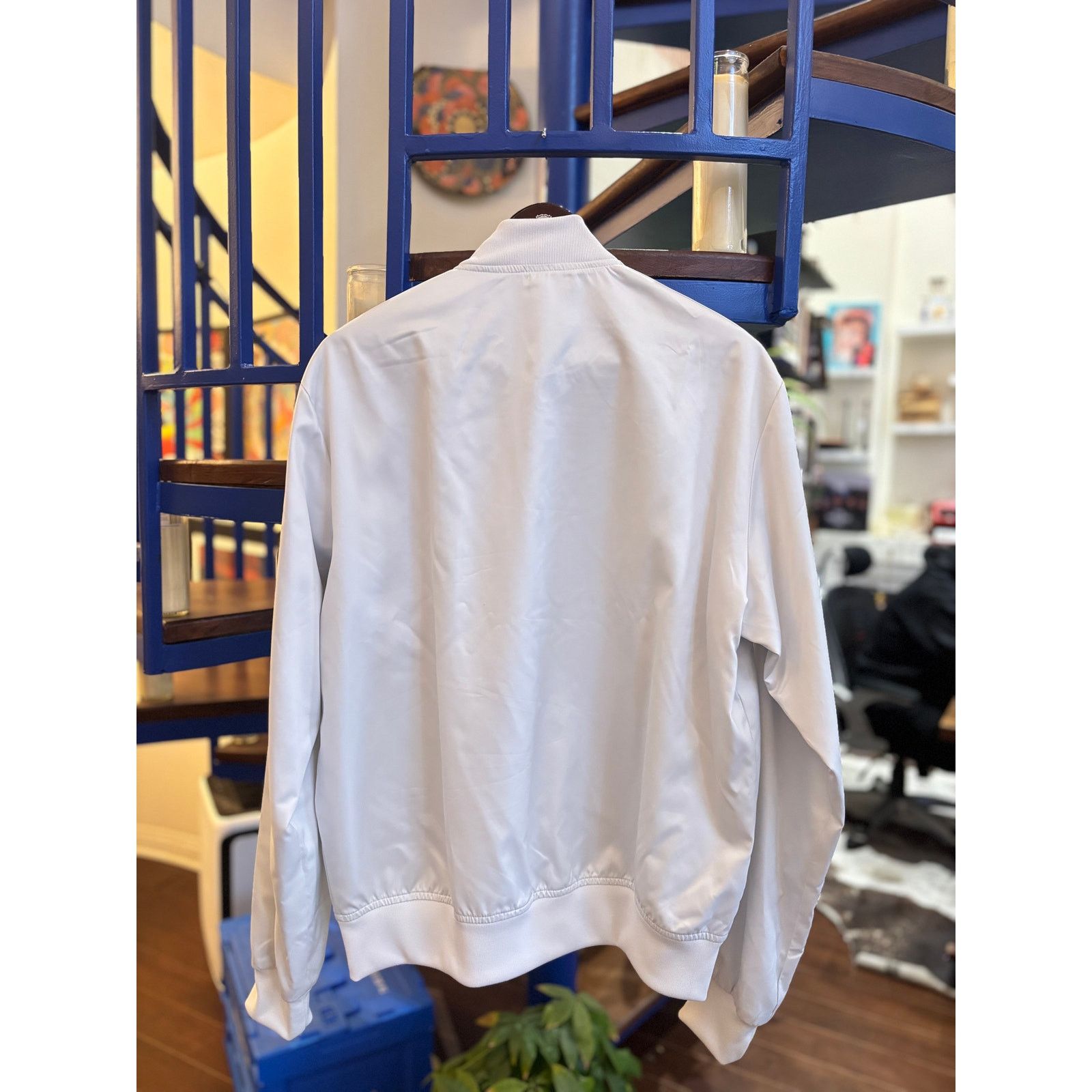 Adidas Adidas x Pharrell Williams White Snap Button Jacket Size L Size US L / EU 52-54 / 3 - 4 Thumbnail