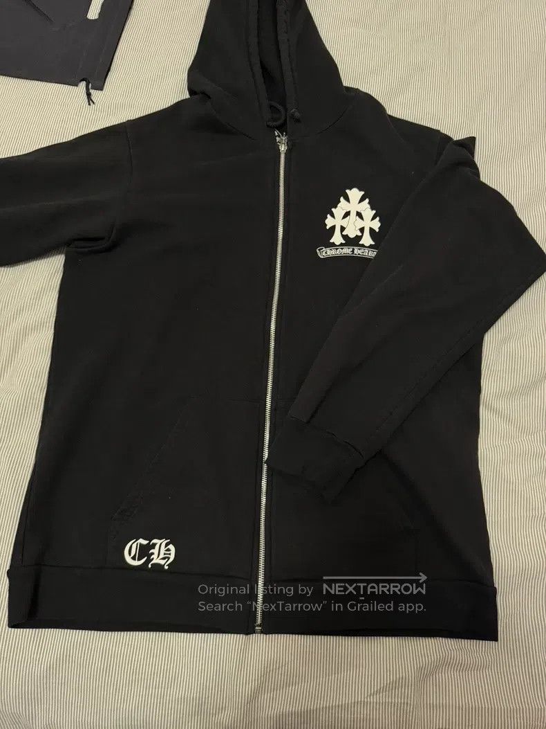 Chrome Hearts CHROME HEARTS Size XXL Black zipper hoodie Size US XXL / EU 58 / 5 - 1 Thumbnail