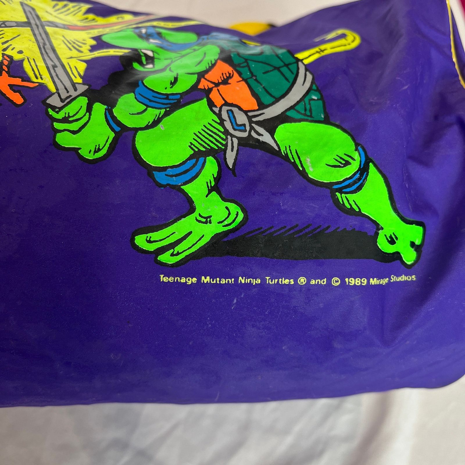 Vintage *Rare Vintage Teenage Mutant Ninja Turtles Duffle (1989) Size ONE SIZE - 2 Thumbnail