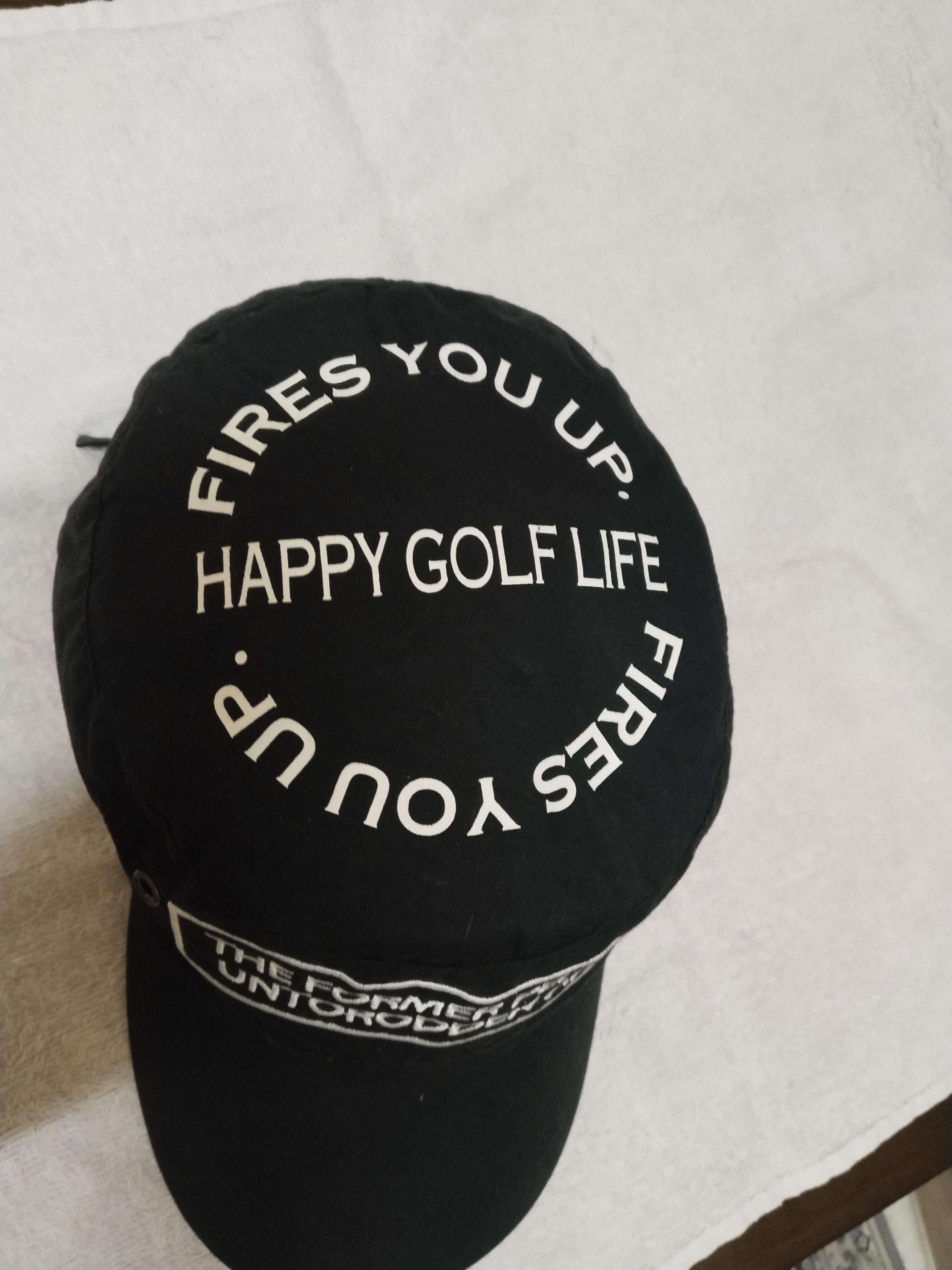 Vintage HAPPY GOLF LIFE WARNING HAT Size ONE SIZE - 3 Thumbnail