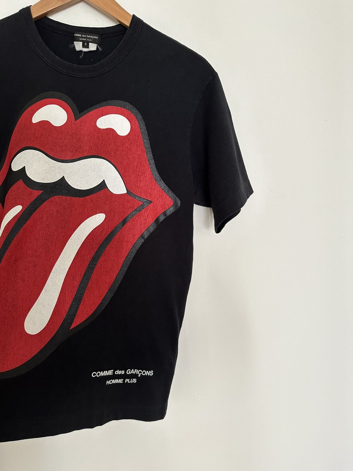 The Rolling Stones SS06 Rolling Stones x CDG Homme Plus Black Tee size Small Grailed