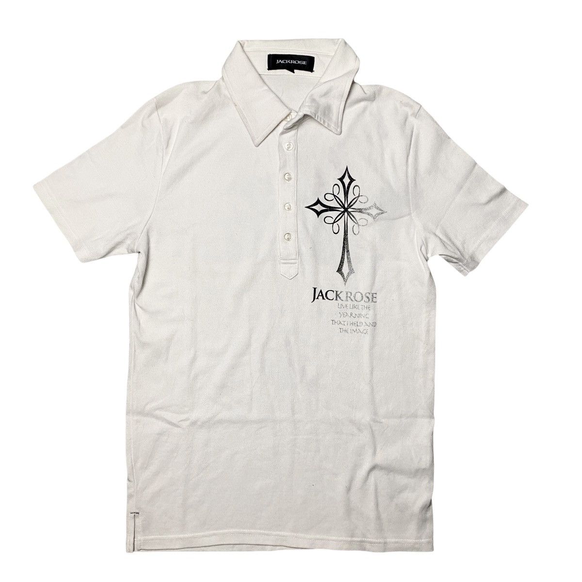 Hysteric Glamour 2000's Jackrose Tribal Cross Poem Shirt Size US S / EU 44-46 / 1 - 2 Thumbnail