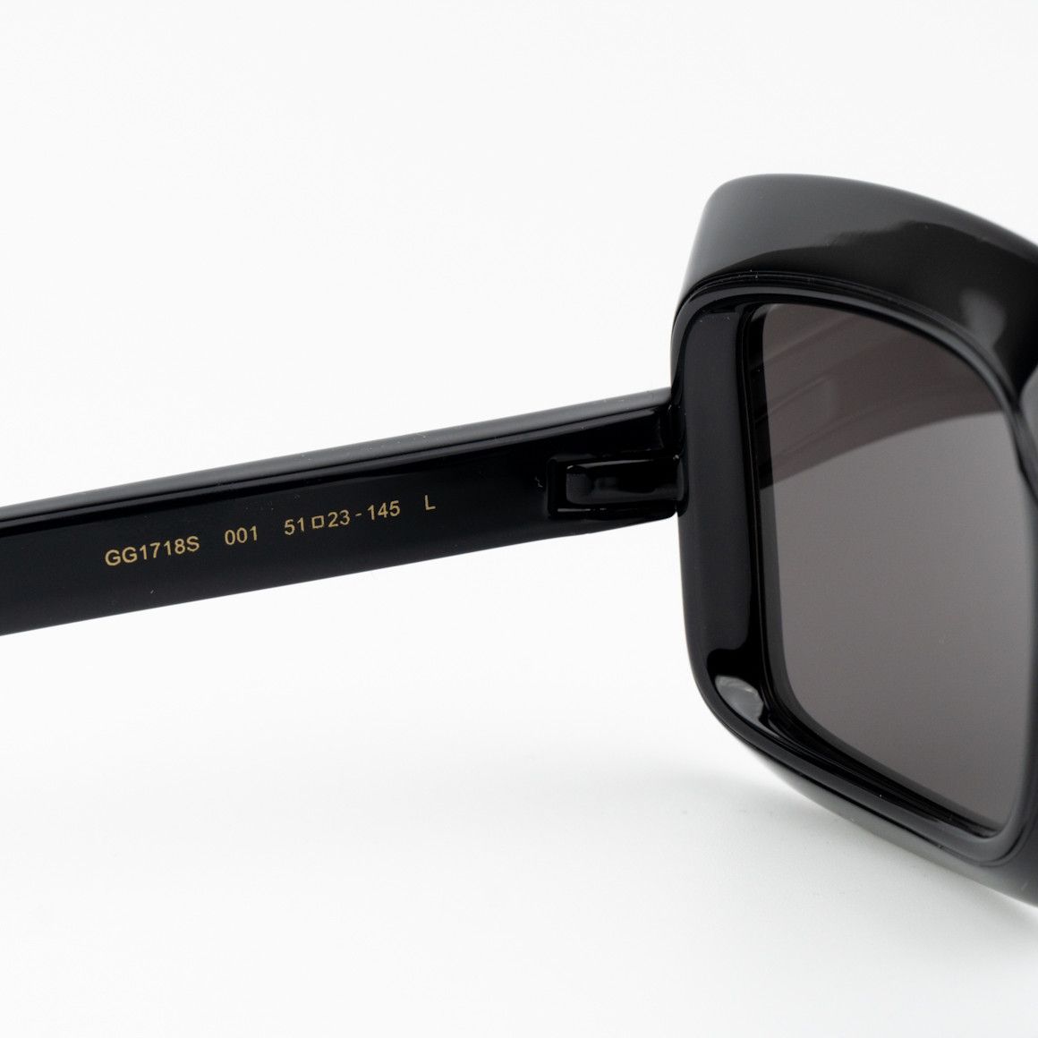Gucci NEW Gucci GG1718S 001 Black Grey Women Square Sunglasses Size ONE SIZE - 6 Thumbnail