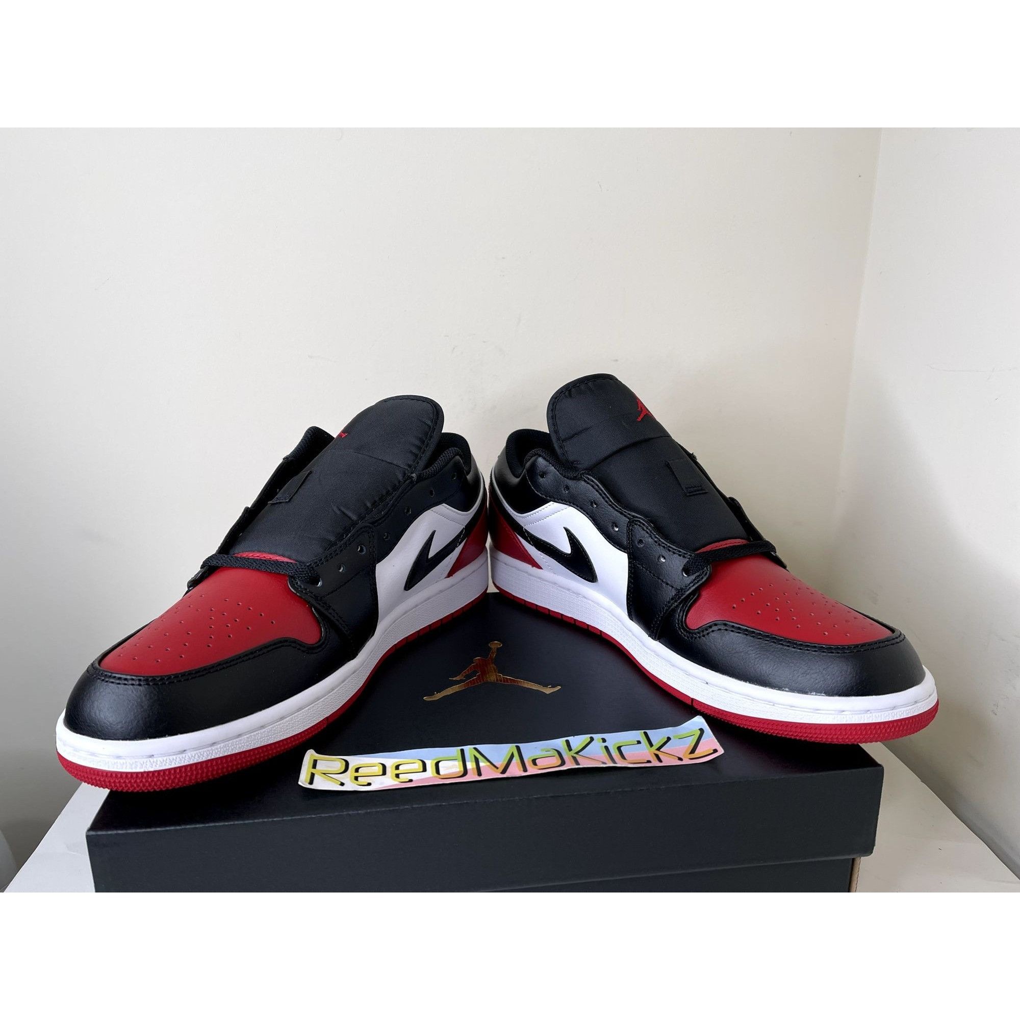 Jordan Brand Jordan 1 Low Bred Toe 2.0 Mens 10.5us Size US 10.5 / EU 43-44 - 3 Thumbnail