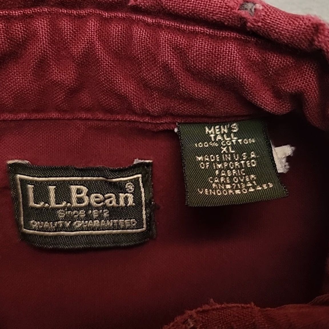 Vintage VTG LL Bean Shirt Men XLT Maroon Chamois Flannel Long Sleeve Outdoor Made in USA Shirt Men XLT Maroon Chamois Flannel Long Sleeve Outdoor Made in USA Size US XL / EU 56 / 4 - 5 Thumbnail