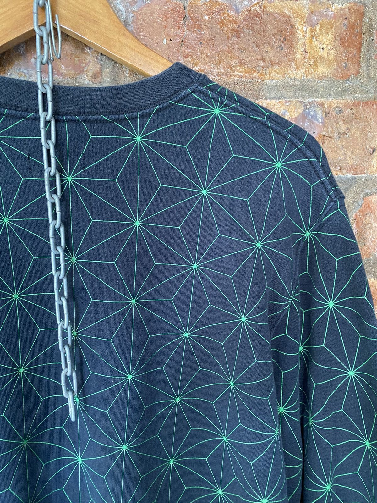 Swagger 2008 Swagger psychedelic illustration green sweatshirt Size US L / EU 52-54 / 3 - 9 Thumbnail