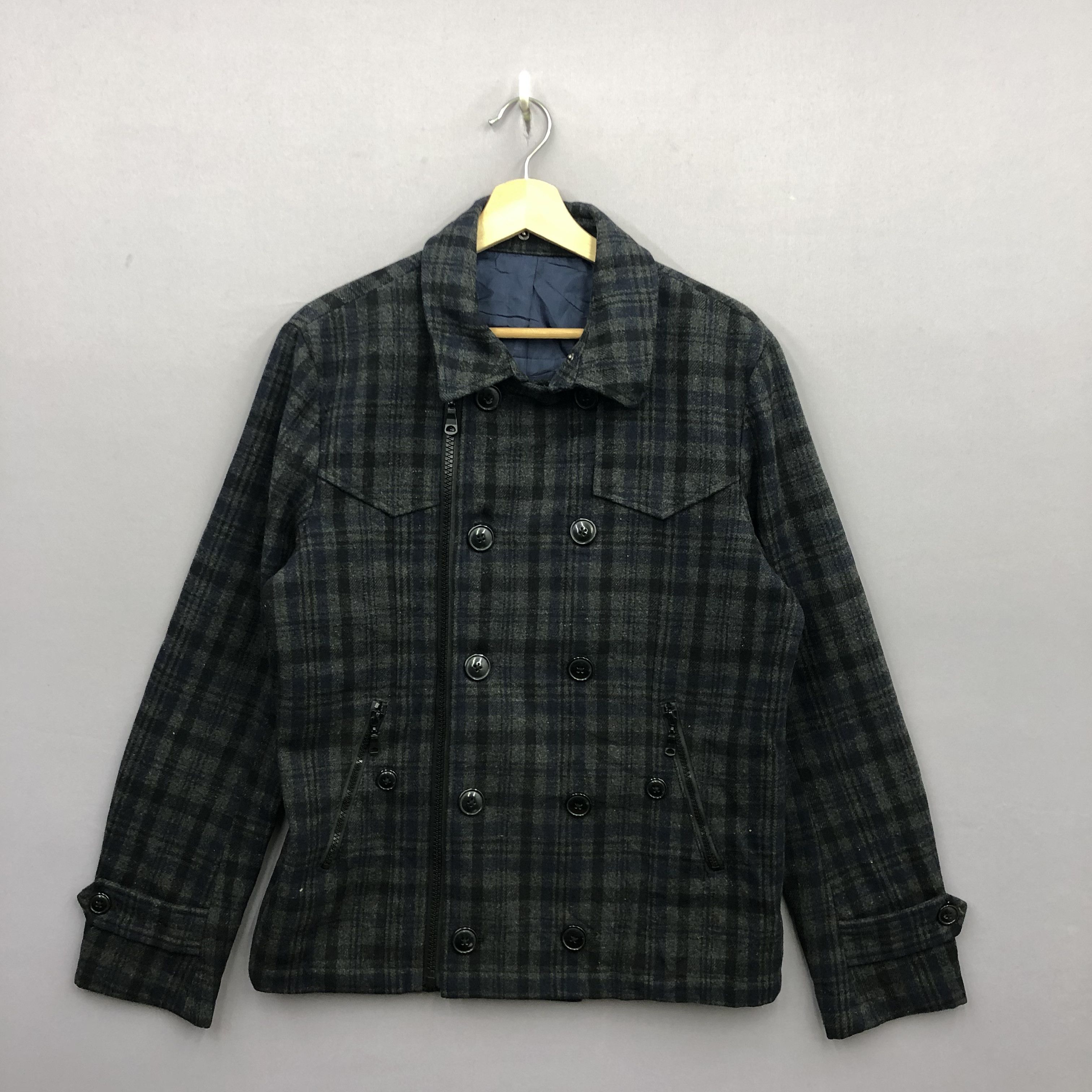 Japanese Brand × Matsuda Vintage Semantic Design Japanese Double Breasted Wool Jacket Size US S / EU 44-46 / 1 - 1 Thumbnail
