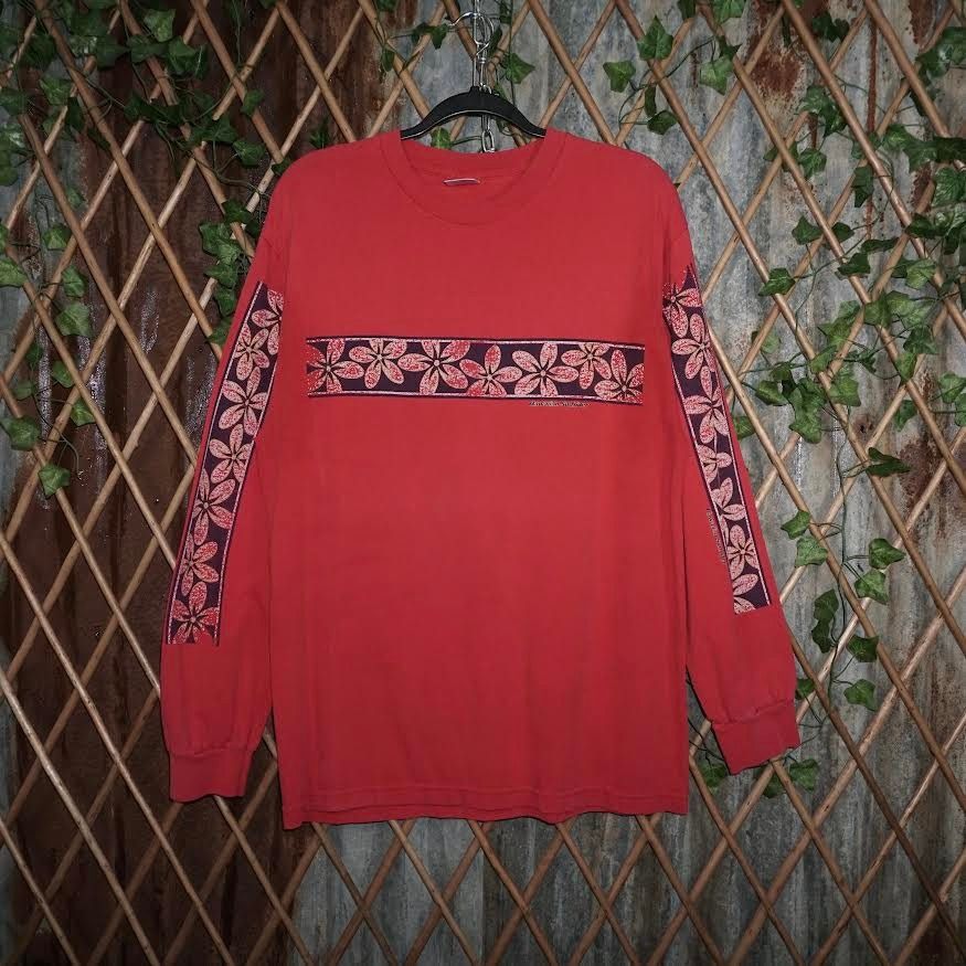 Vintage L- Vintage / Y2K Murina Floral Hawaiian Surfrider Longsleeve Size US L / EU 52-54 / 3 - 1 Thumbnail