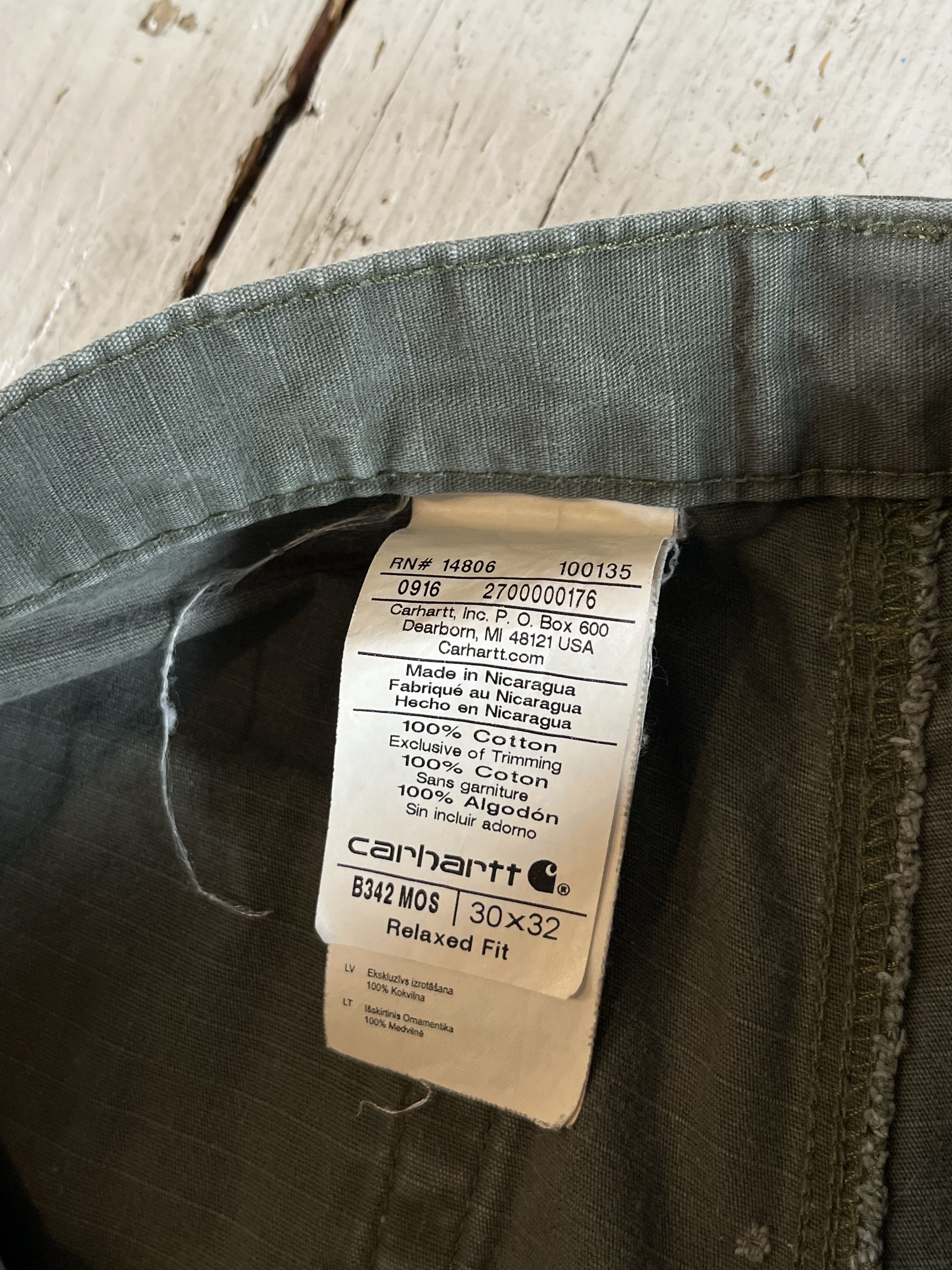 Carhartt Vintage Y2K Carhartt Relaxed Fit Ripstop Pants Military Size US 30 / EU 46 - 7 Thumbnail