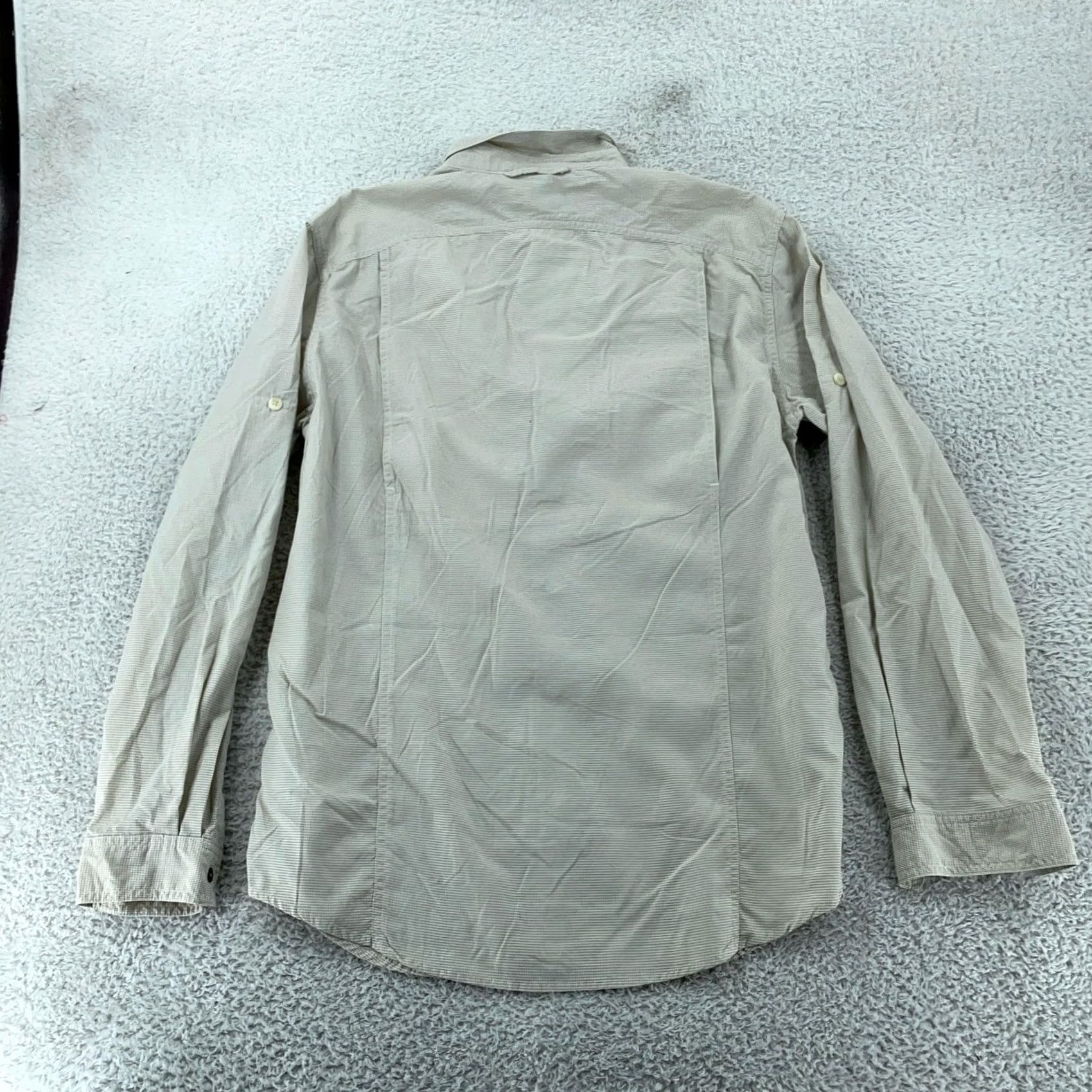 ExOfficio ExOfficio Shirt Men L Beige Check Insect Shield BugsAway Hiking Fishing Collared Shirt Size US L / EU 52-54 / 3 - 3 Thumbnail