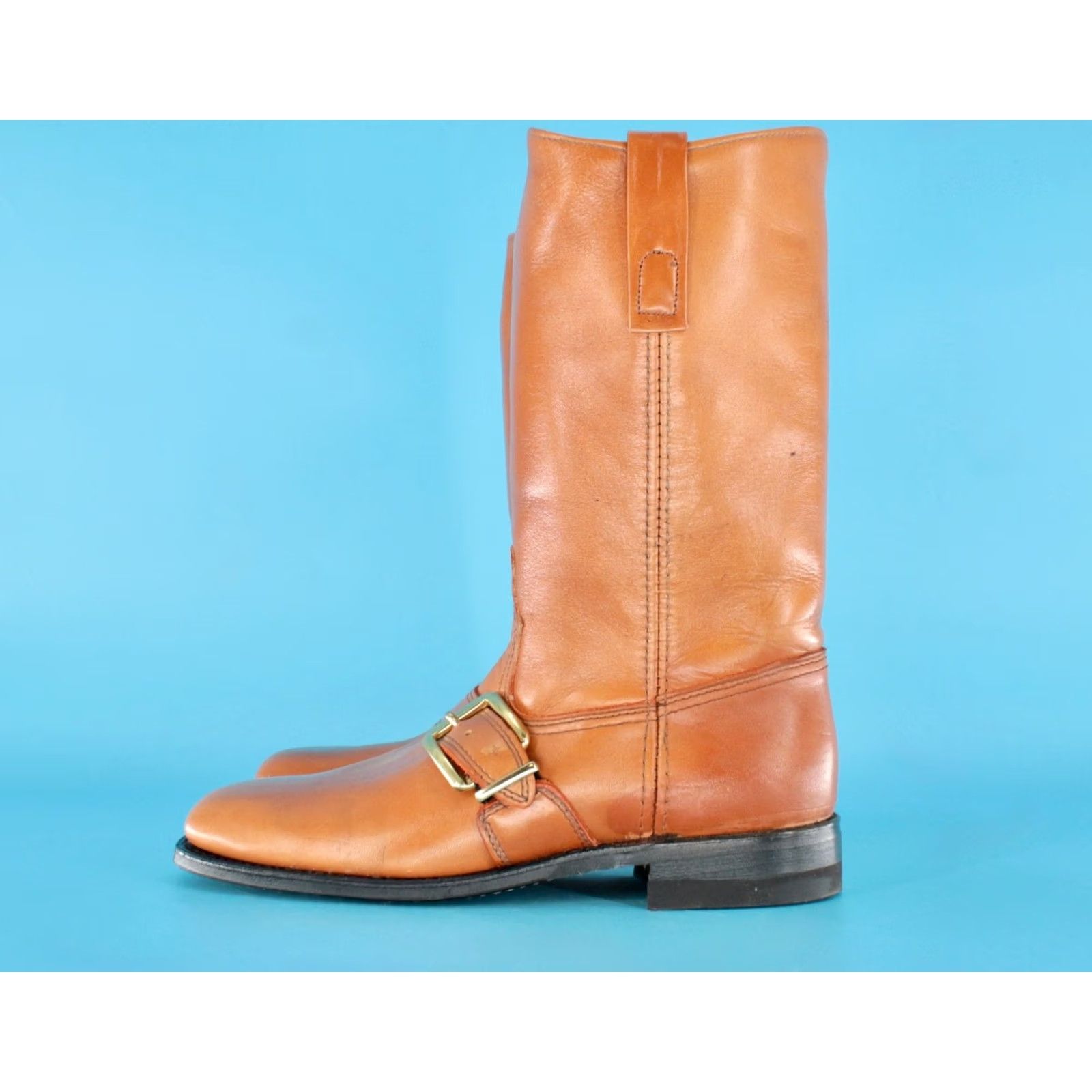 Vintage VINTAGE 70s Brown Dingo Boots Mens 8.5 B Engineer Biker 1970s Size US 9 / EU 42 - 4 Thumbnail