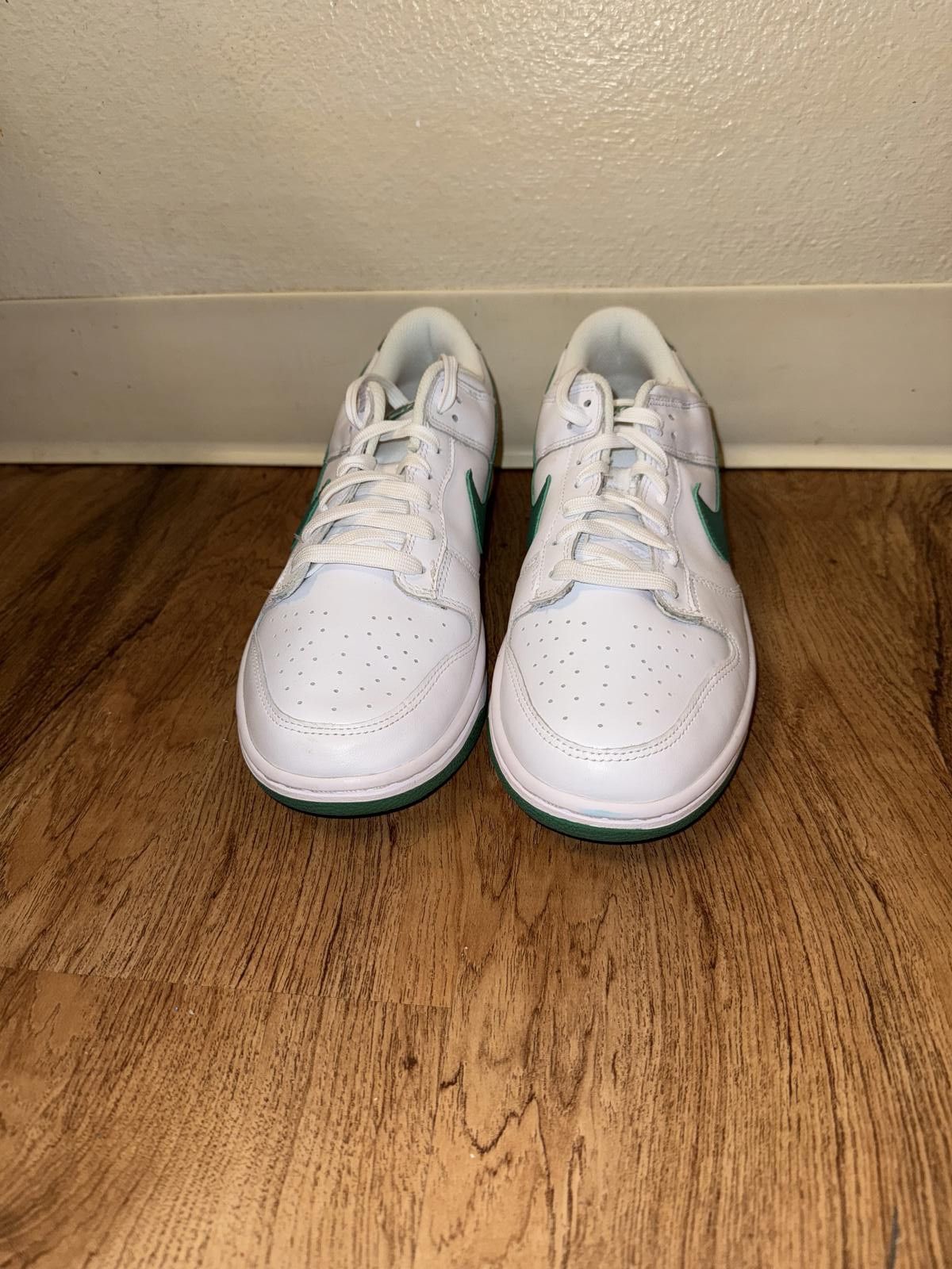 Nike Nike Dunk Low White Green Noise (Women’s) Size US 11.5 / IT 41.5 - 3 Thumbnail