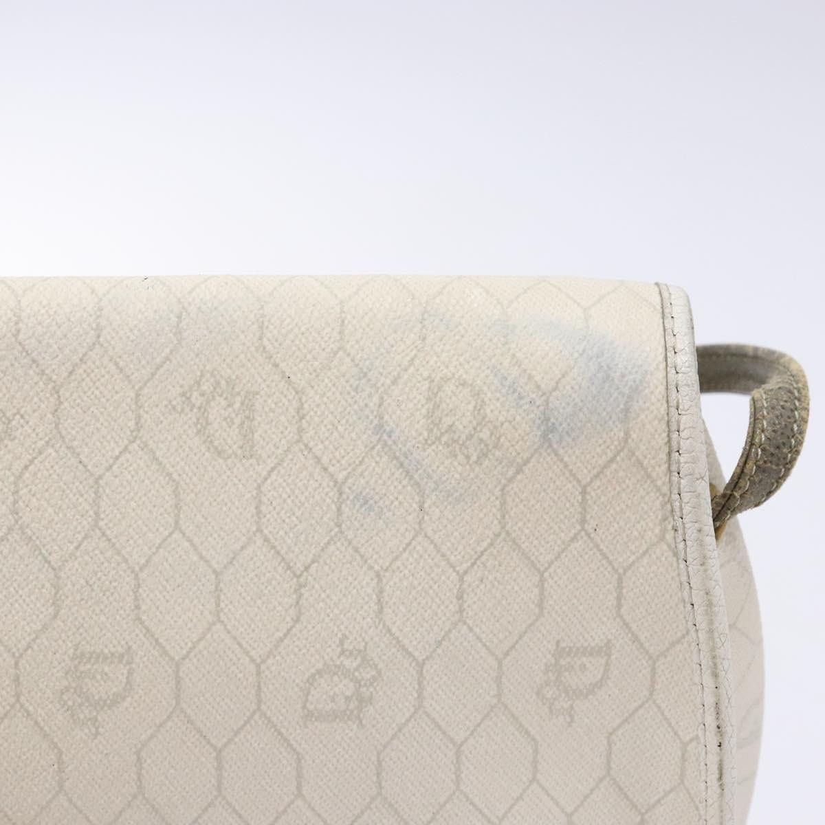 Dior DIOR Honeycomb Canvas Shoulder Bag Pvc White Gold Size ONE SIZE - 4 Thumbnail