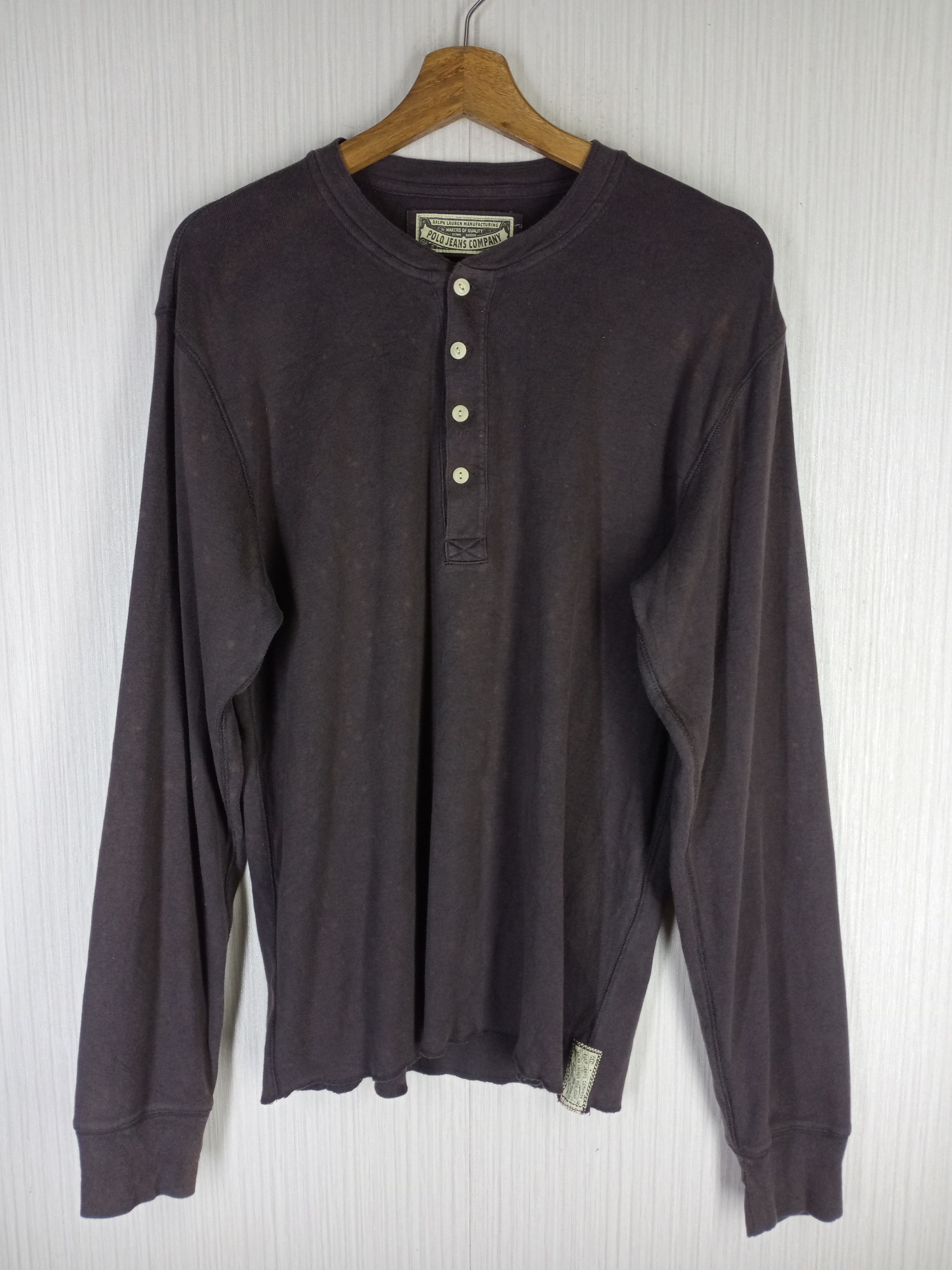 Polo Ralph Lauren Rare Vintage Polo Jeans Company Long Sleeve Tshirt Size US L / EU 52-54 / 3 - 1 Thumbnail