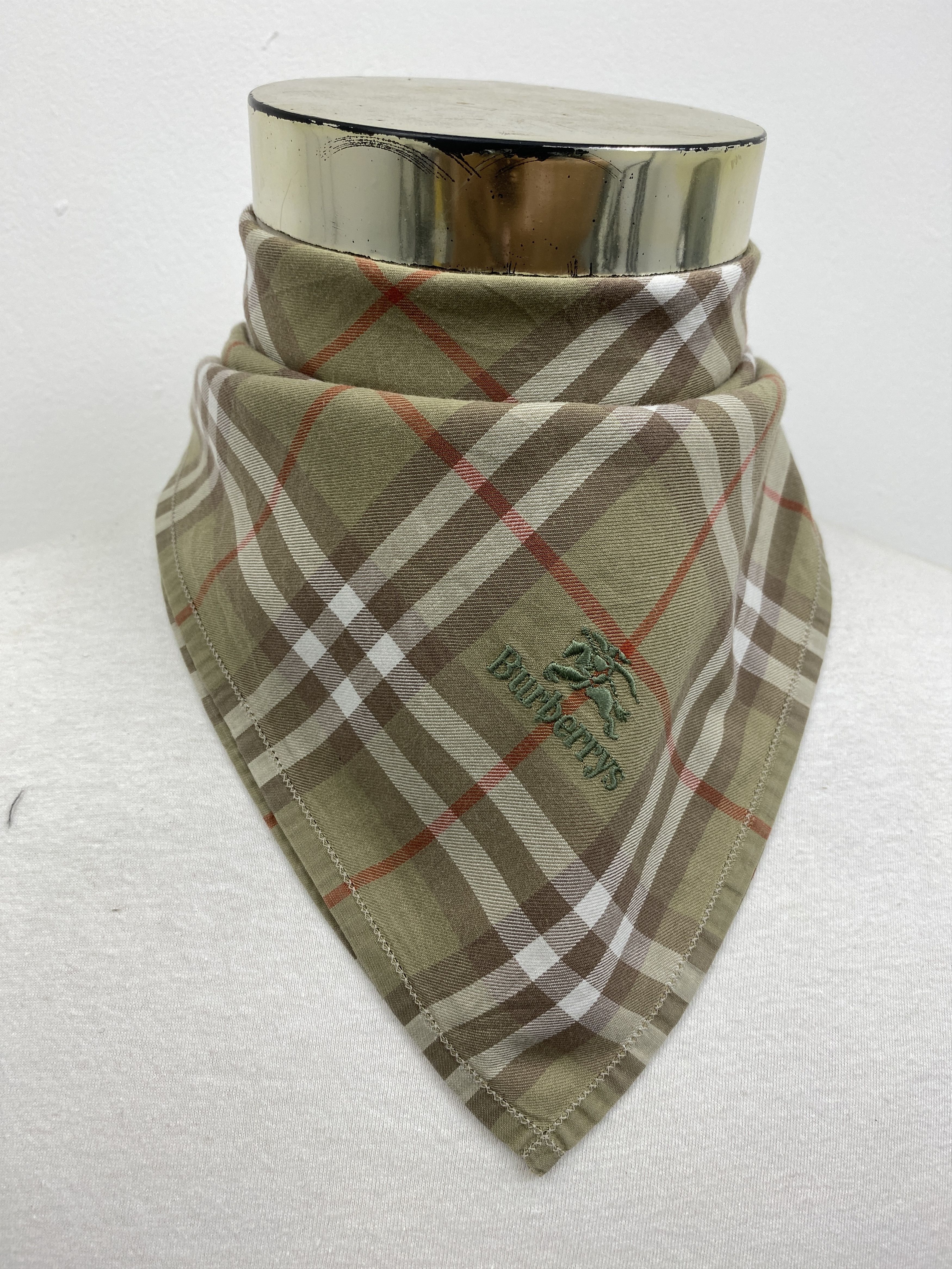 Burberry × Vintage Burberrys Handkerchief / Bandana / Neckerchief HKC0292 Size ONE SIZE - 2 Thumbnail
