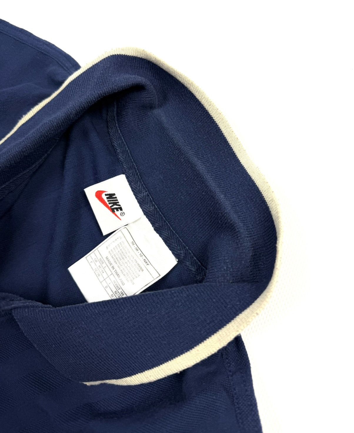 Nike 90s Nike Court Vintage Striped Polo Shirt Tee Tennis Blue Size US L / EU 52-54 / 3 - 11 Thumbnail