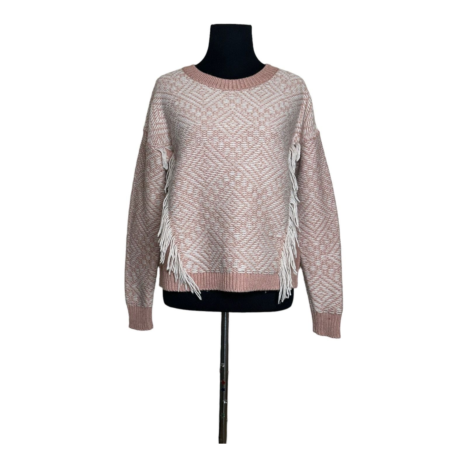 Madewell Madewell Blush Argyle Southwest Pullover Sweater Size XXS Size XXS / US 00 / IT 34 - 9 Thumbnail