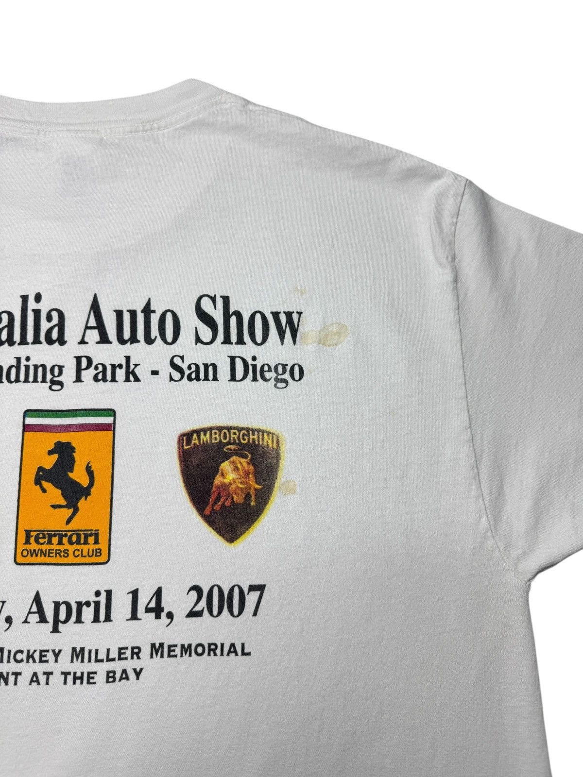 Vintage 2007 Bella Italia Auto Show Tee Shirt Size US L / EU 52-54 / 3 - 3 Thumbnail